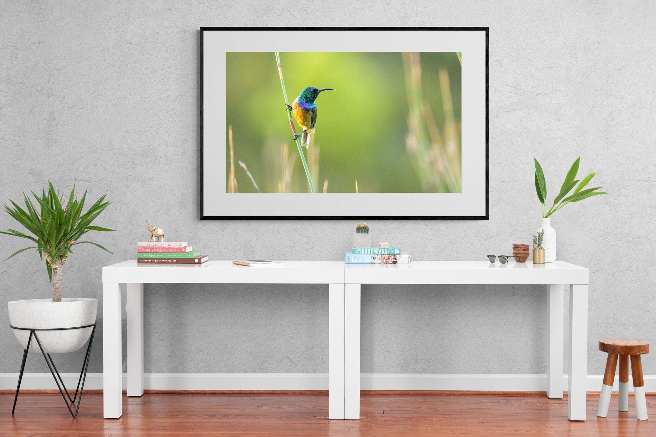 Sunbird-Wall_Art-150 x 100cm-Framed Print-Black-Pixalot