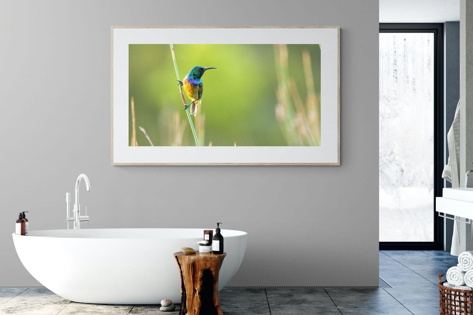 Sunbird-Wall_Art-180 x 110cm-Framed Print-Wood-Pixalot