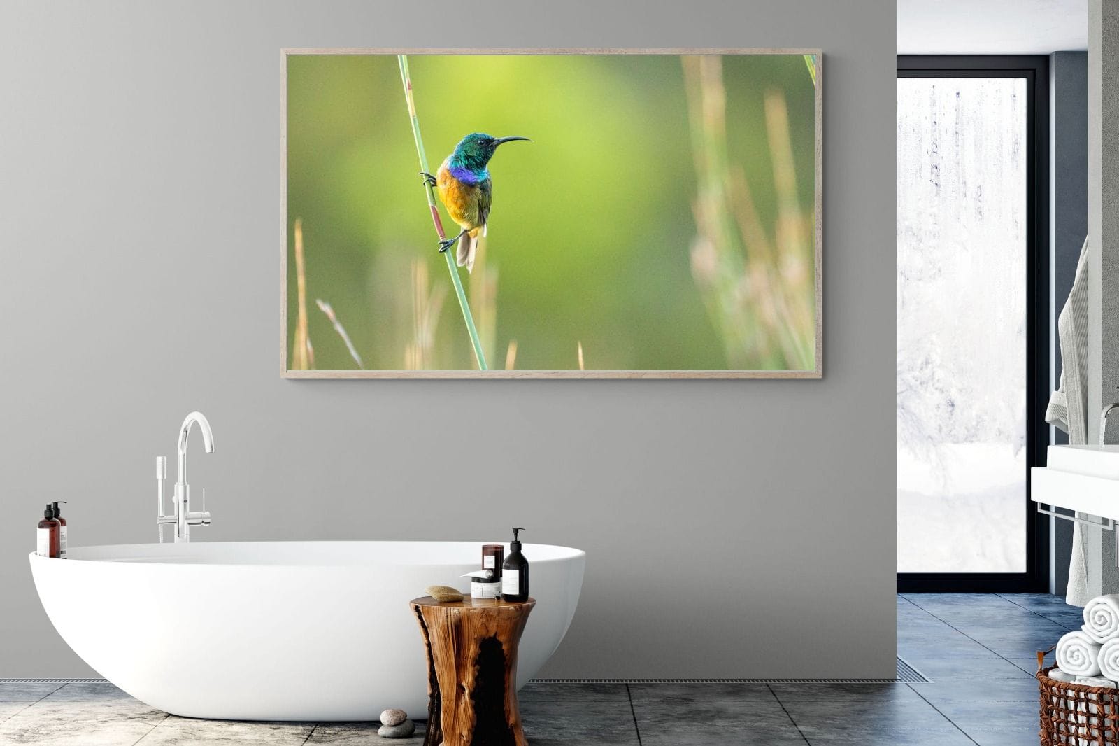 Sunbird-Wall_Art-180 x 110cm-Mounted Canvas-Wood-Pixalot
