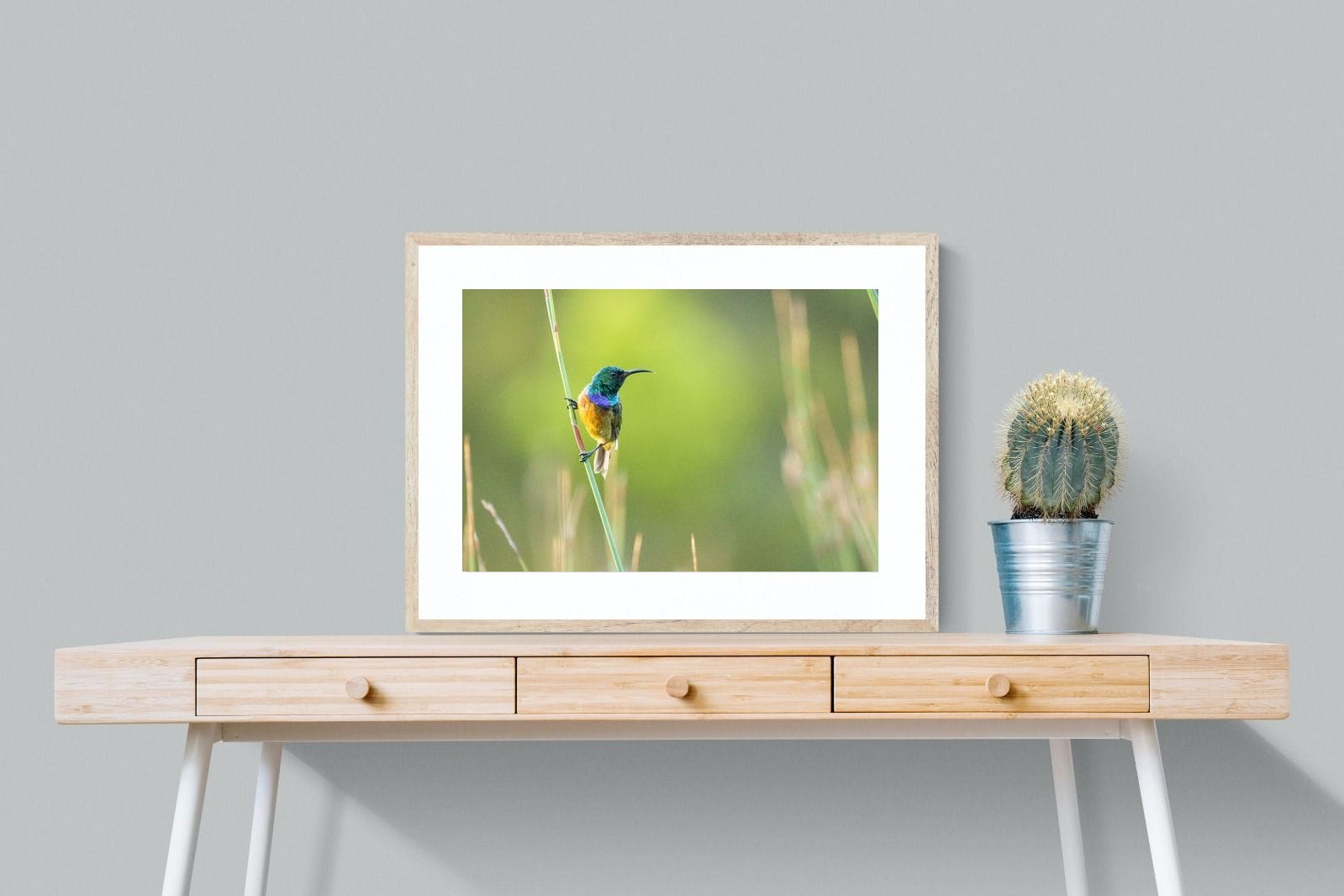 Sunbird-Wall_Art-80 x 60cm-Framed Print-Wood-Pixalot