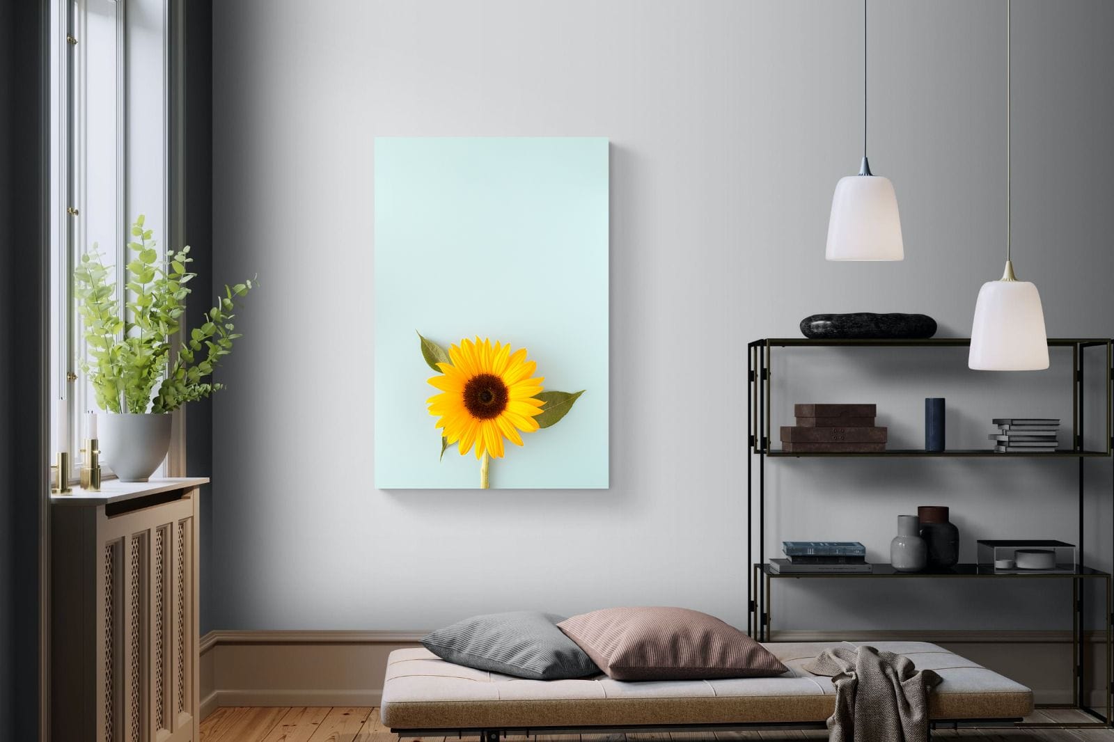 Sunflower-Wall_Art-100 x 150cm-Mounted Canvas-No Frame-Pixalot