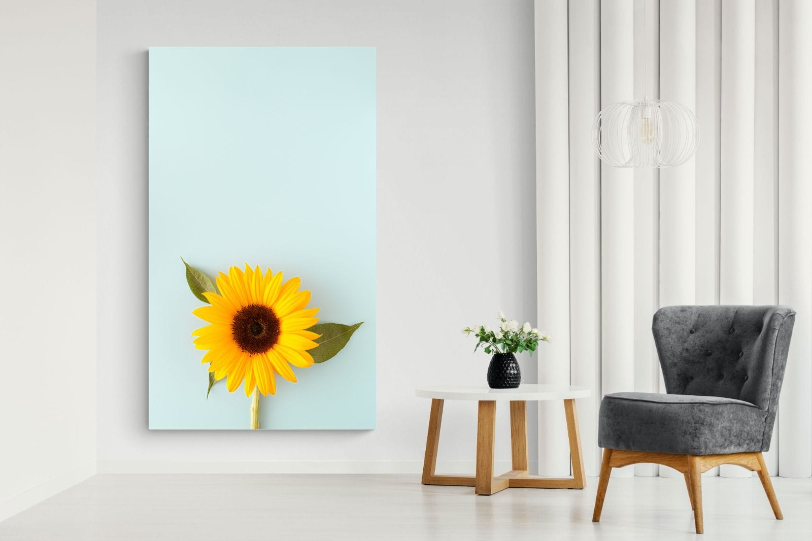 Sunflower-Wall_Art-130 x 220cm-Mounted Canvas-No Frame-Pixalot