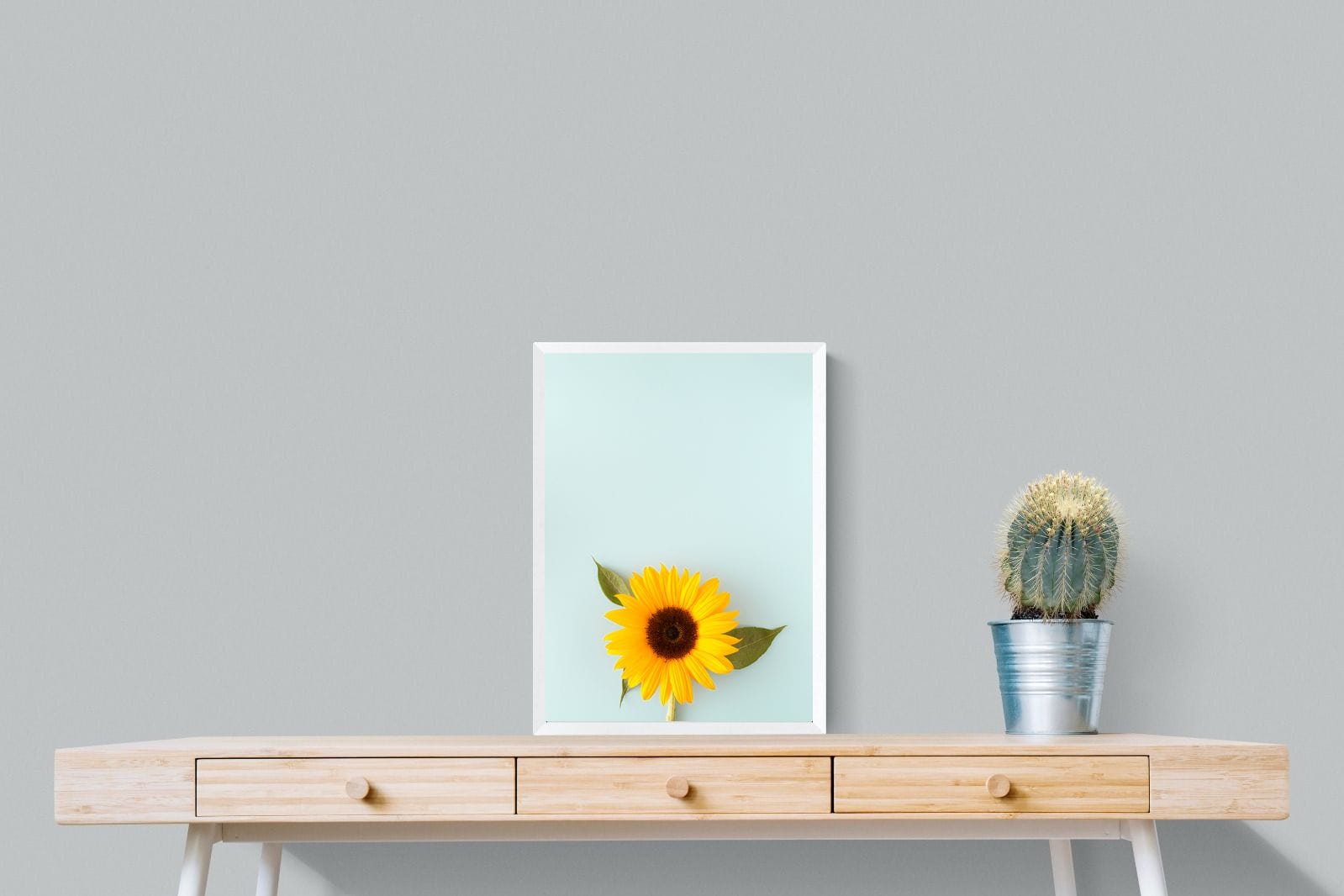 Sunflower-Wall_Art-45 x 60cm-Mounted Canvas-White-Pixalot