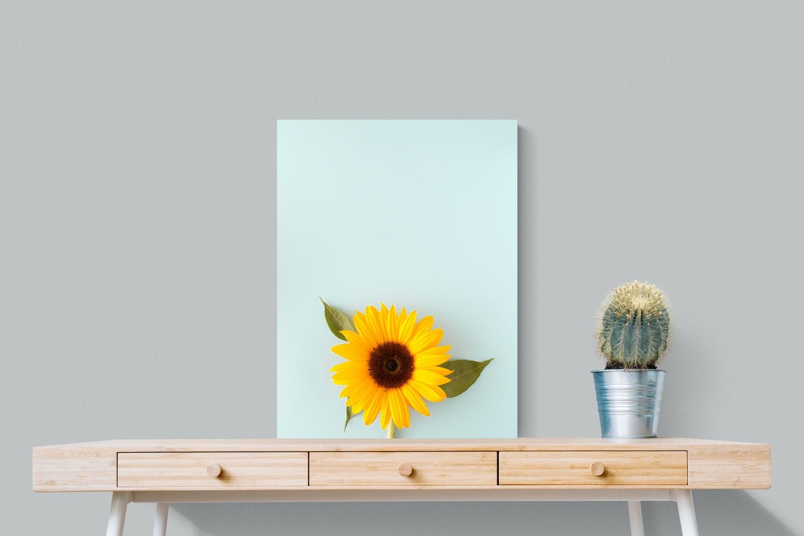 Sunflower-Wall_Art-60 x 80cm-Mounted Canvas-No Frame-Pixalot