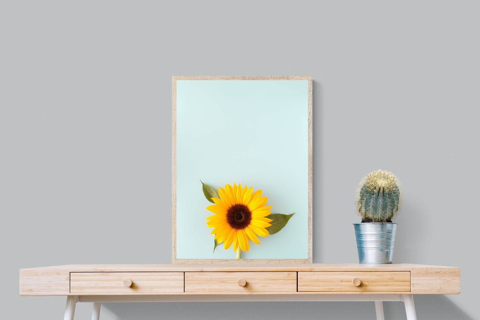 Sunflower-Wall_Art-60 x 80cm-Mounted Canvas-Wood-Pixalot