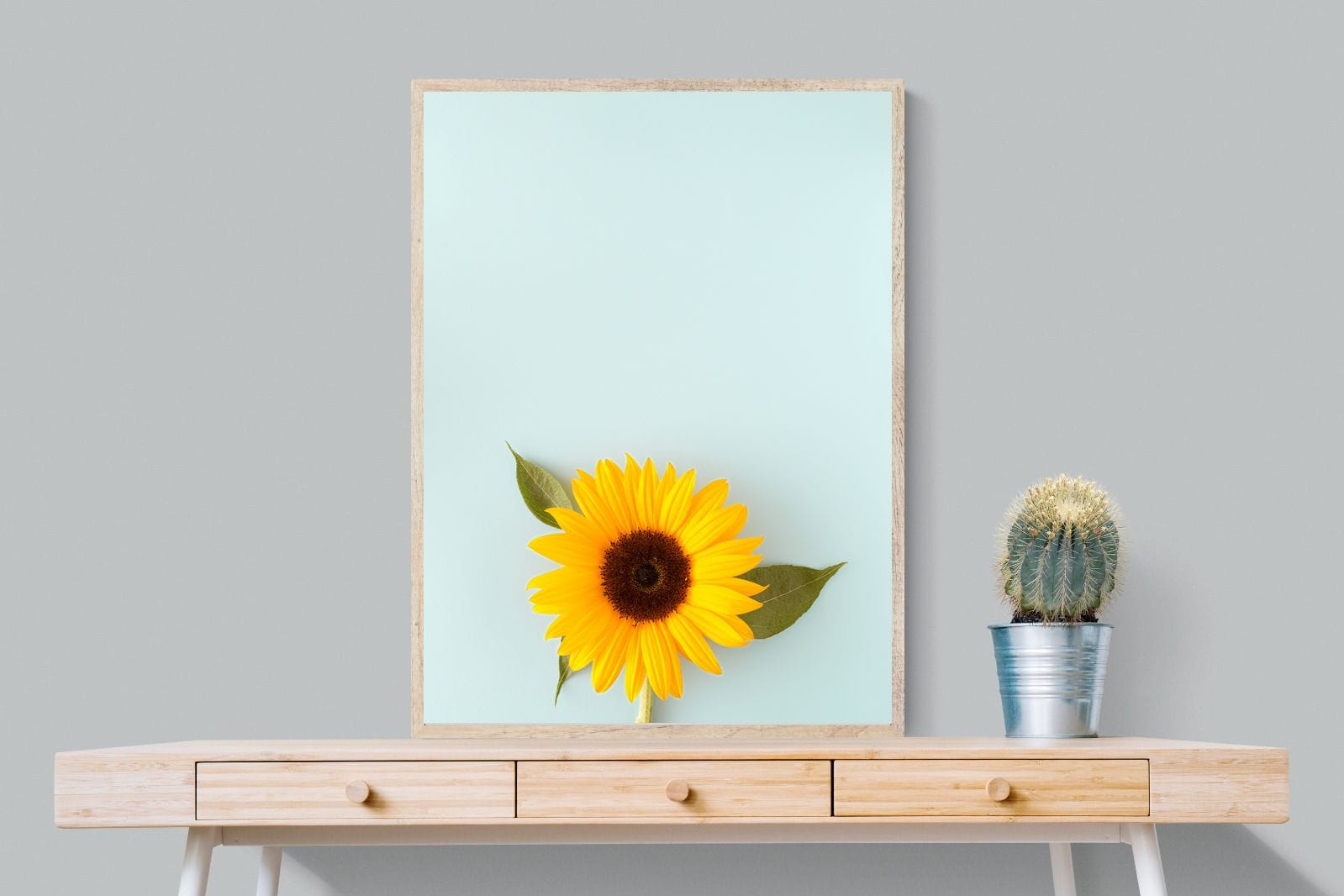 Sunflower-Wall_Art-75 x 100cm-Mounted Canvas-Wood-Pixalot