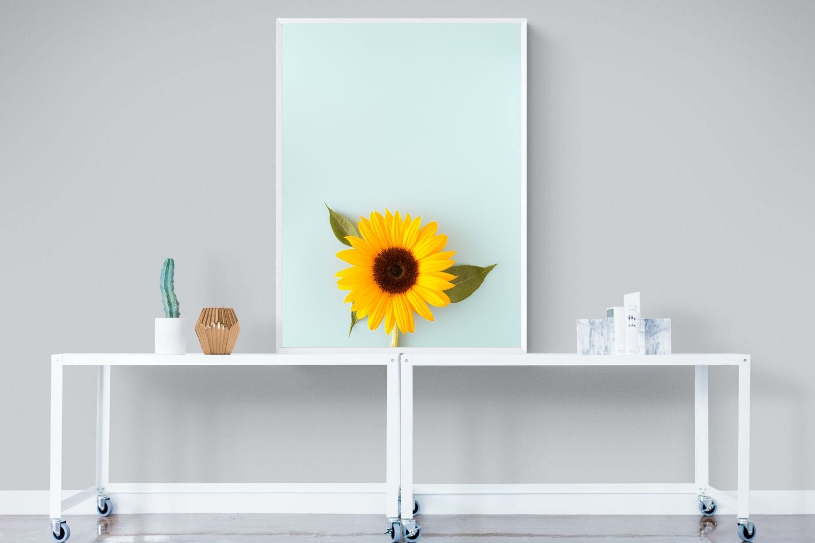 Sunflower-Wall_Art-90 x 120cm-Mounted Canvas-White-Pixalot