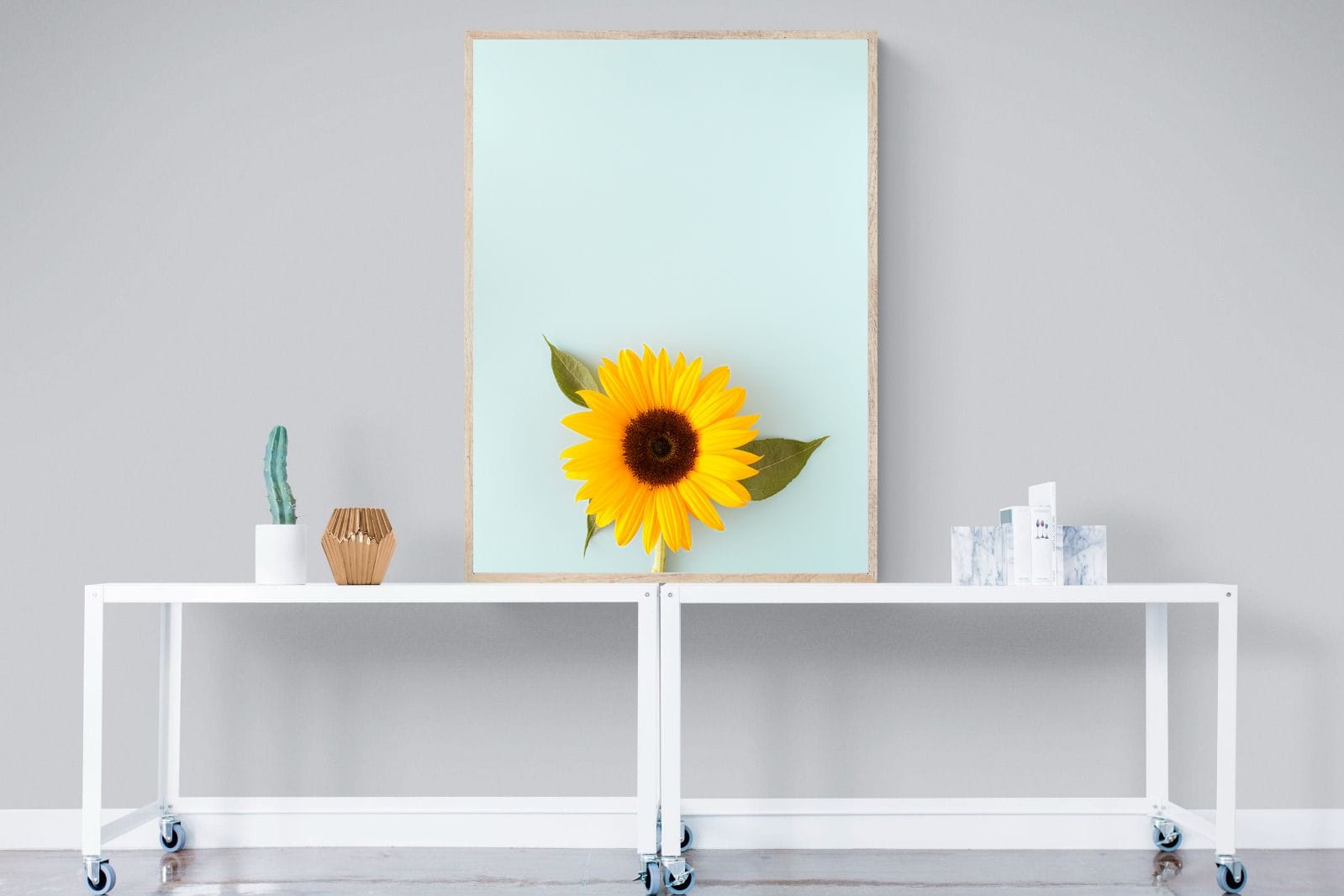 Sunflower-Wall_Art-90 x 120cm-Mounted Canvas-Wood-Pixalot
