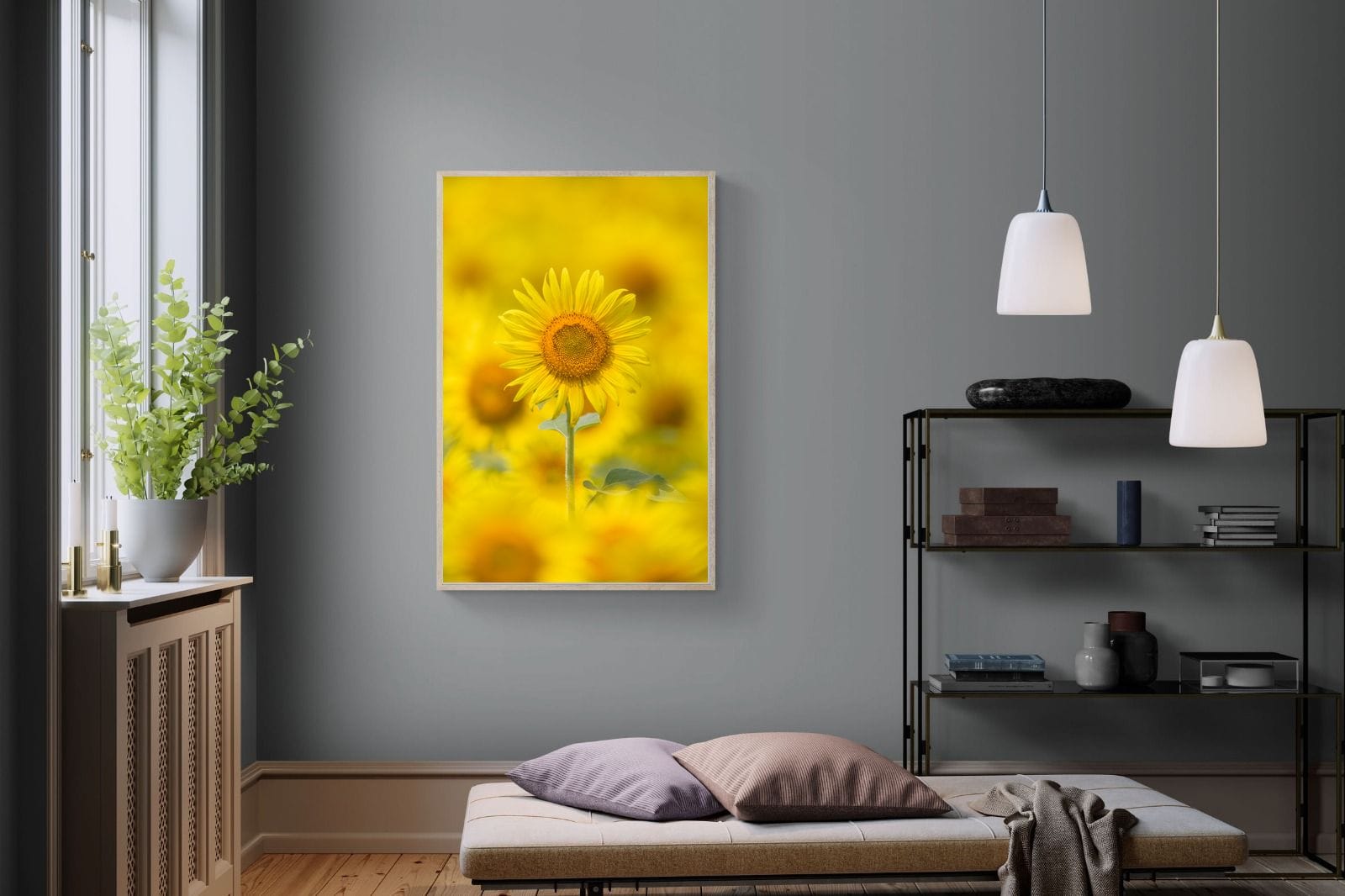 Sunniest Sunflower-Wall_Art-100 x 150cm-Mounted Canvas-Wood-Pixalot
