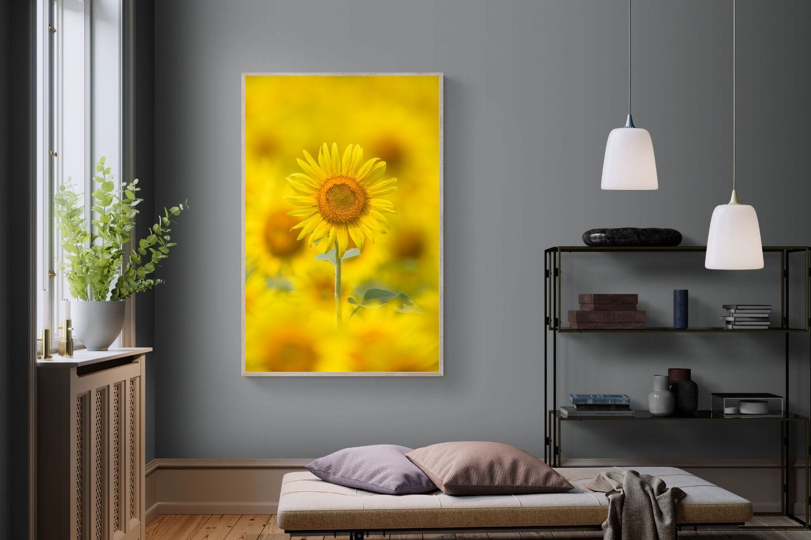 Sunniest Sunflower-Wall_Art-120 x 180cm-Mounted Canvas-Wood-Pixalot