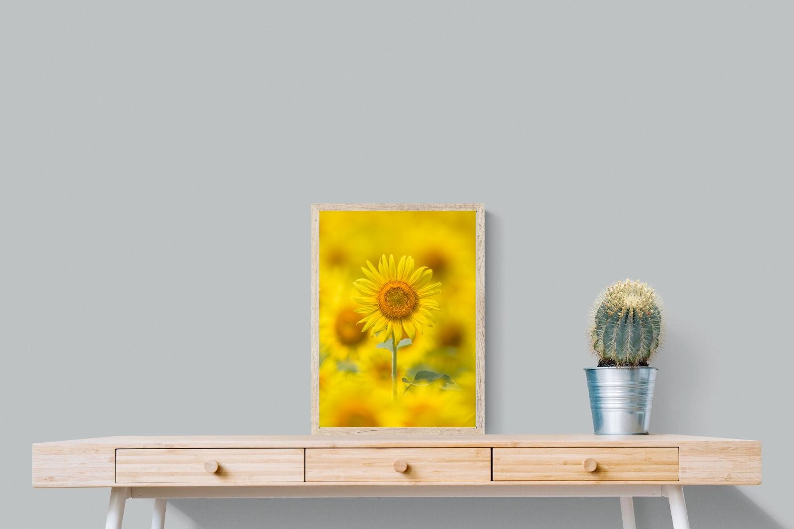 Sunniest Sunflower-Wall_Art-45 x 60cm-Mounted Canvas-Wood-Pixalot