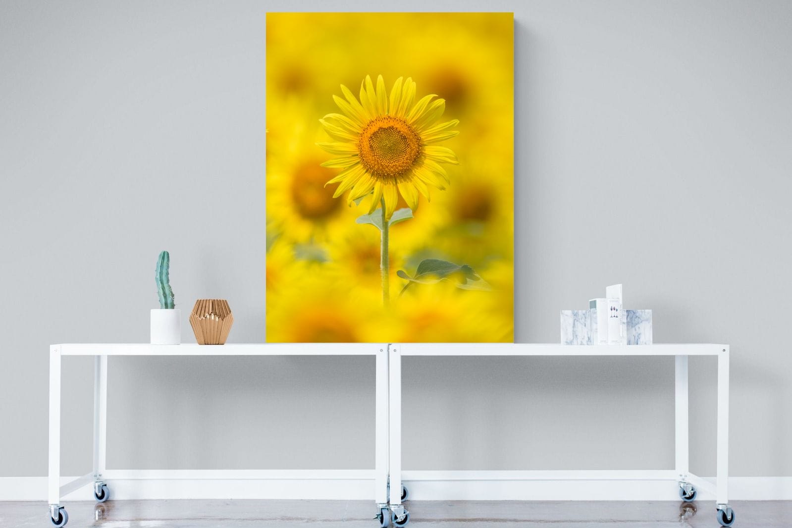 Sunniest Sunflower-Wall_Art-90 x 120cm-Mounted Canvas-No Frame-Pixalot