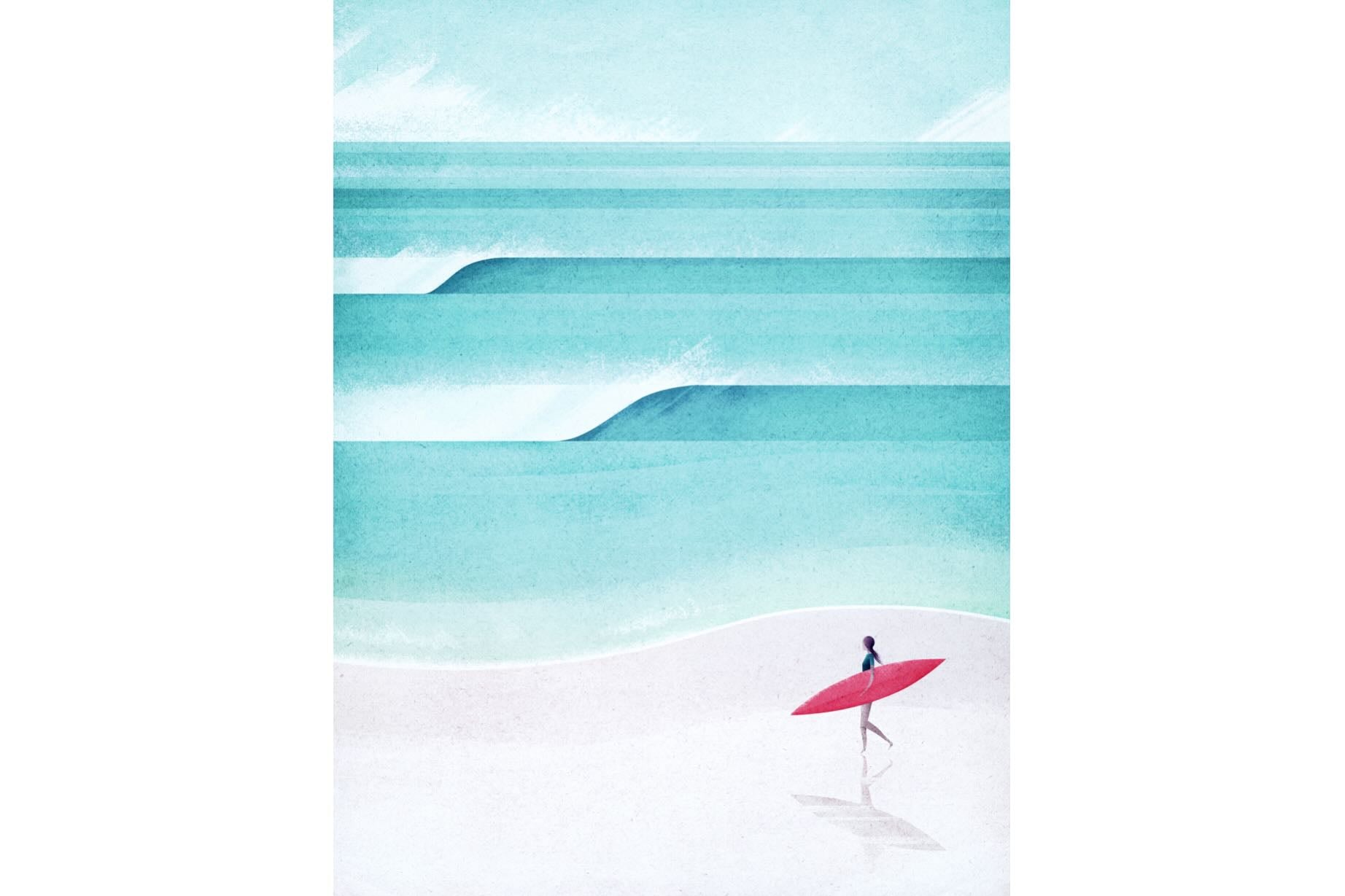 Surfer Girl-Wall_Art-Pixalot
