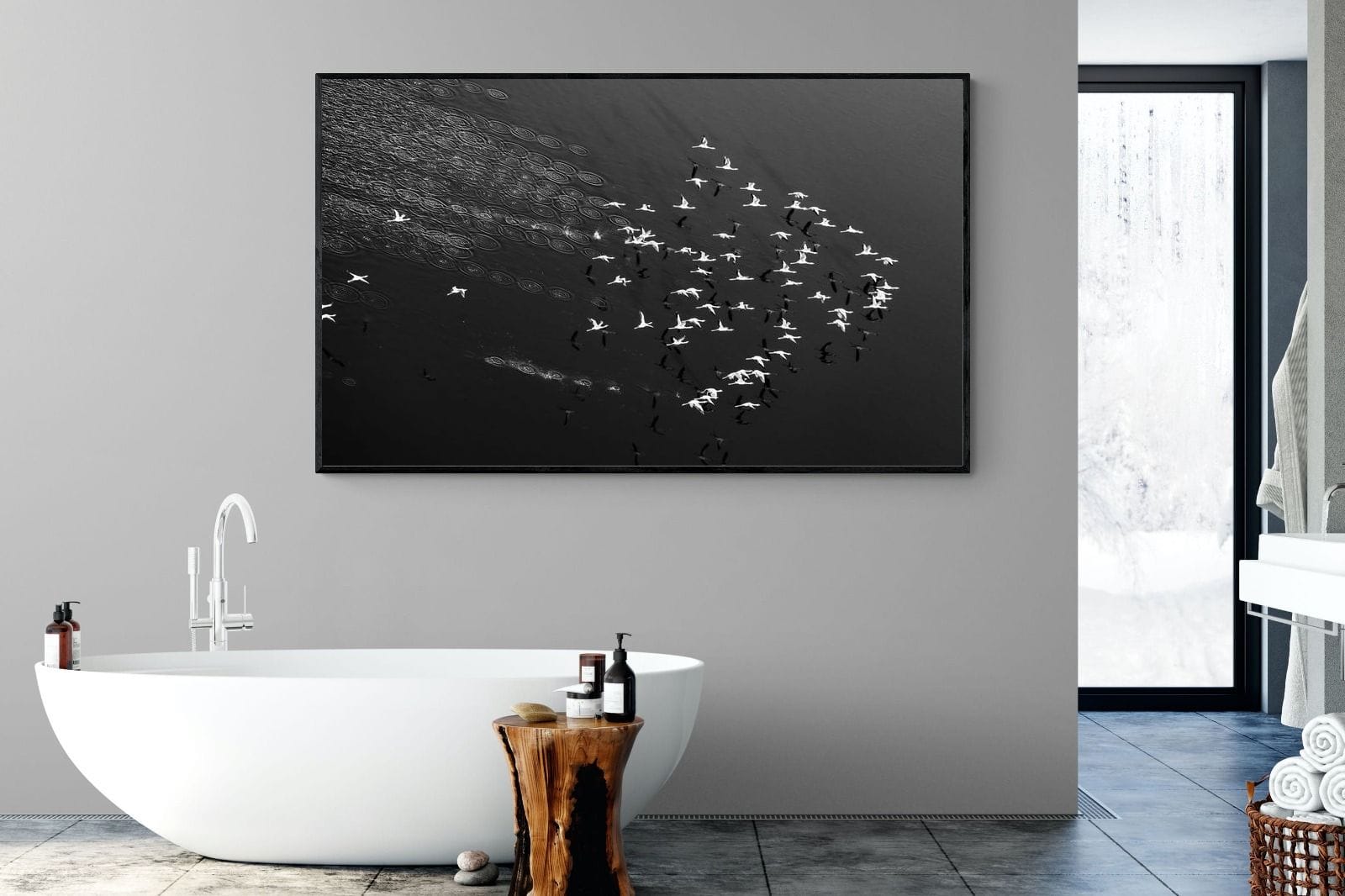 Take Flight-Wall_Art-180 x 110cm-Mounted Canvas-Black-Pixalot