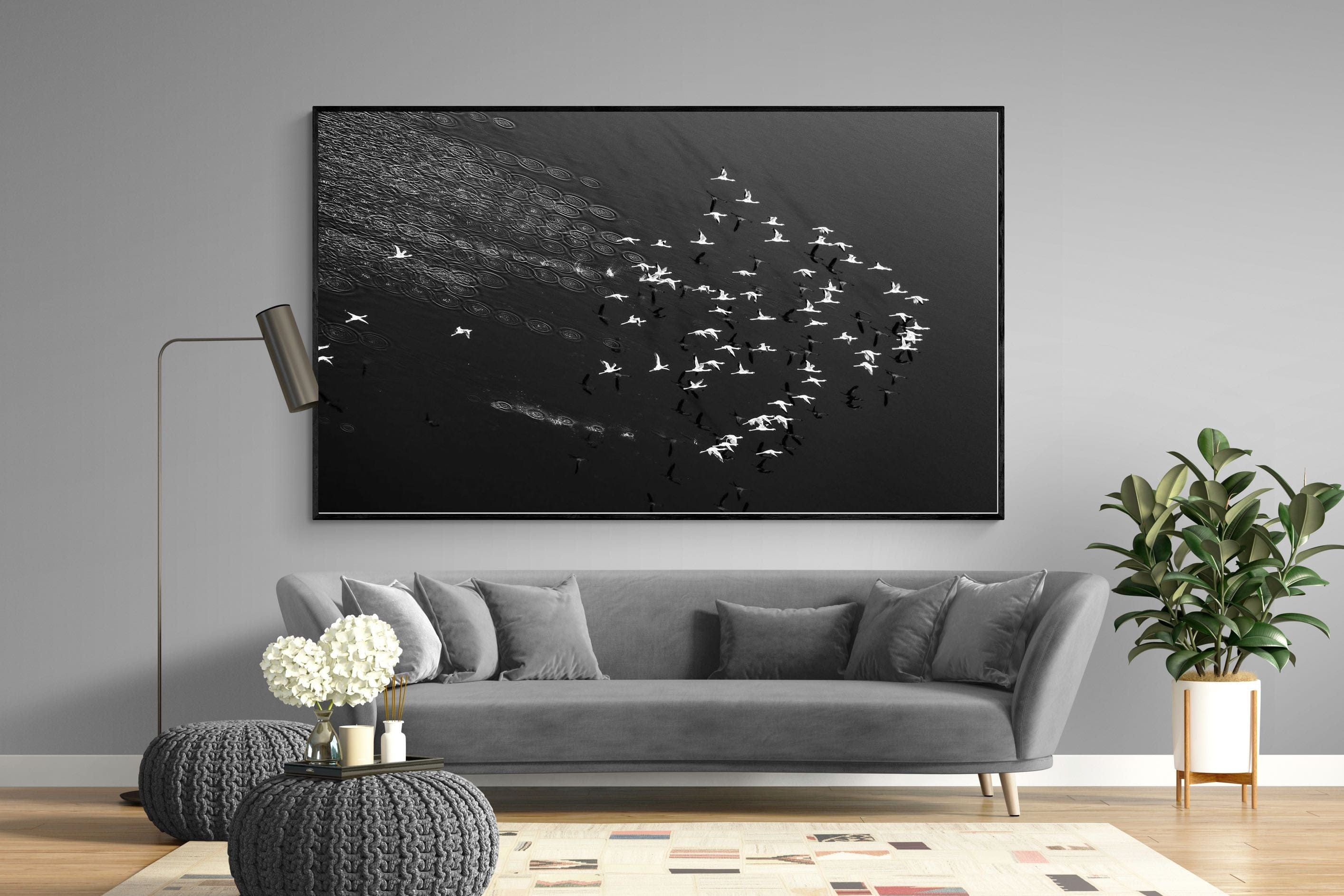 Take Flight-Wall_Art-220 x 130cm-Mounted Canvas-Black-Pixalot