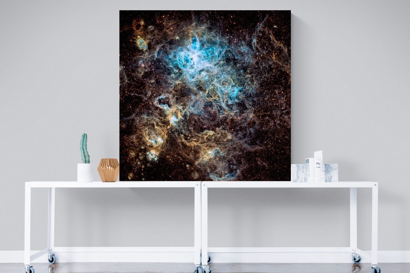 Tarantula Nebula-Wall_Art-120 x 120cm-Mounted Canvas-No Frame-Pixalot