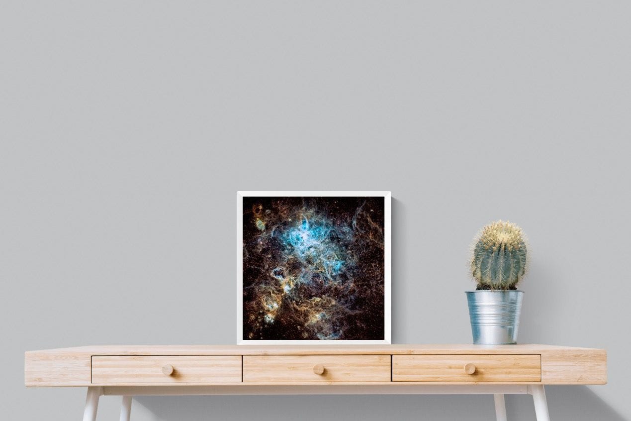 Tarantula Nebula-Wall_Art-50 x 50cm-Mounted Canvas-White-Pixalot