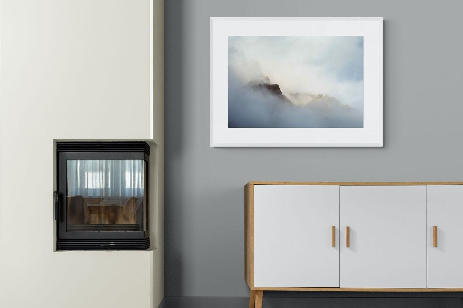 The Buttress-Wall_Art-100 x 75cm-Framed Print-White-Pixalot