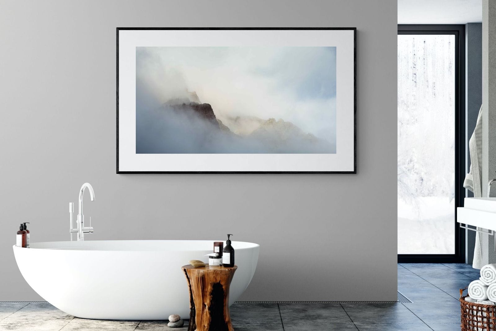 The Buttress-Wall_Art-180 x 110cm-Framed Print-Black-Pixalot