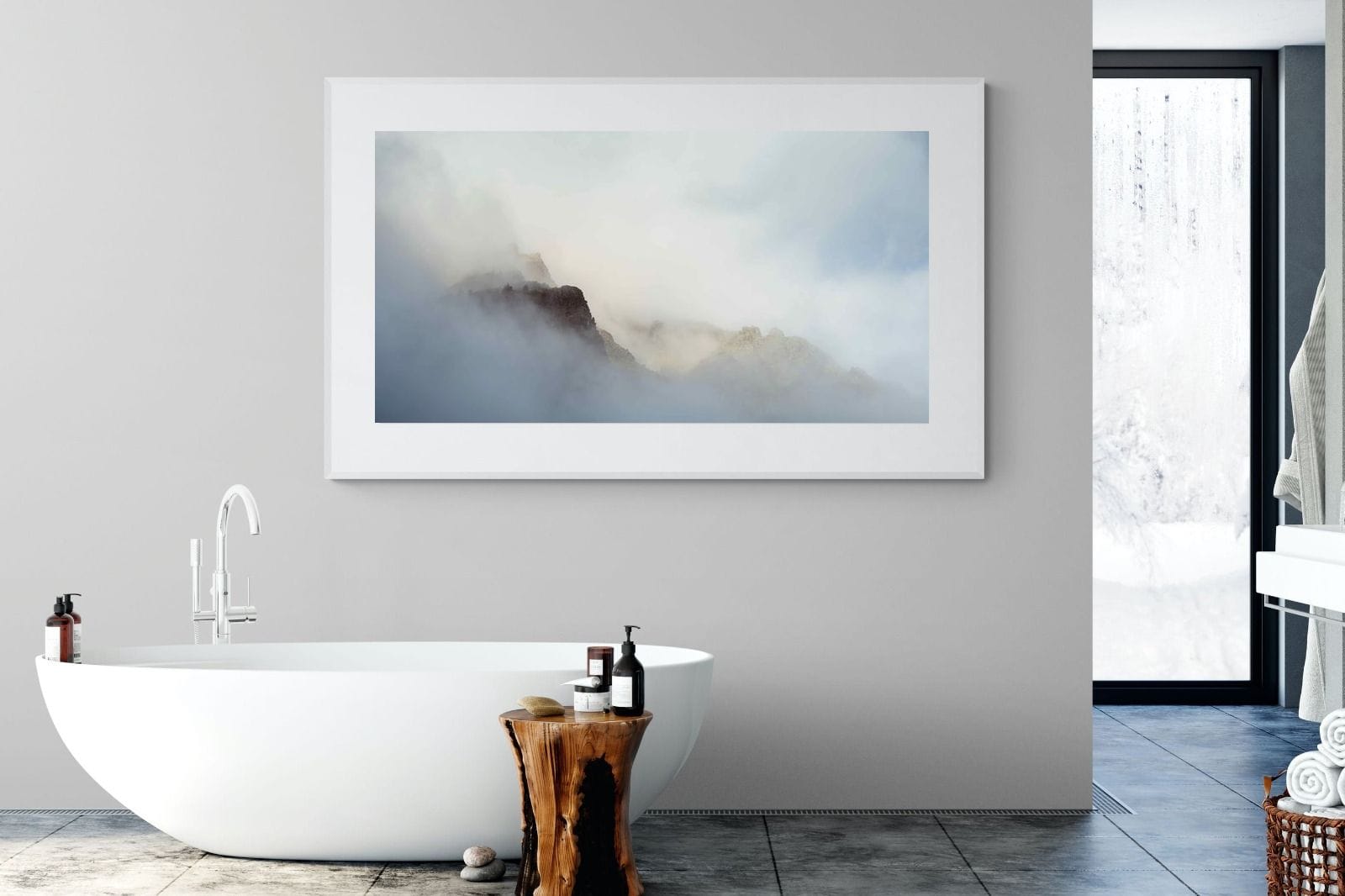 The Buttress-Wall_Art-180 x 110cm-Framed Print-White-Pixalot