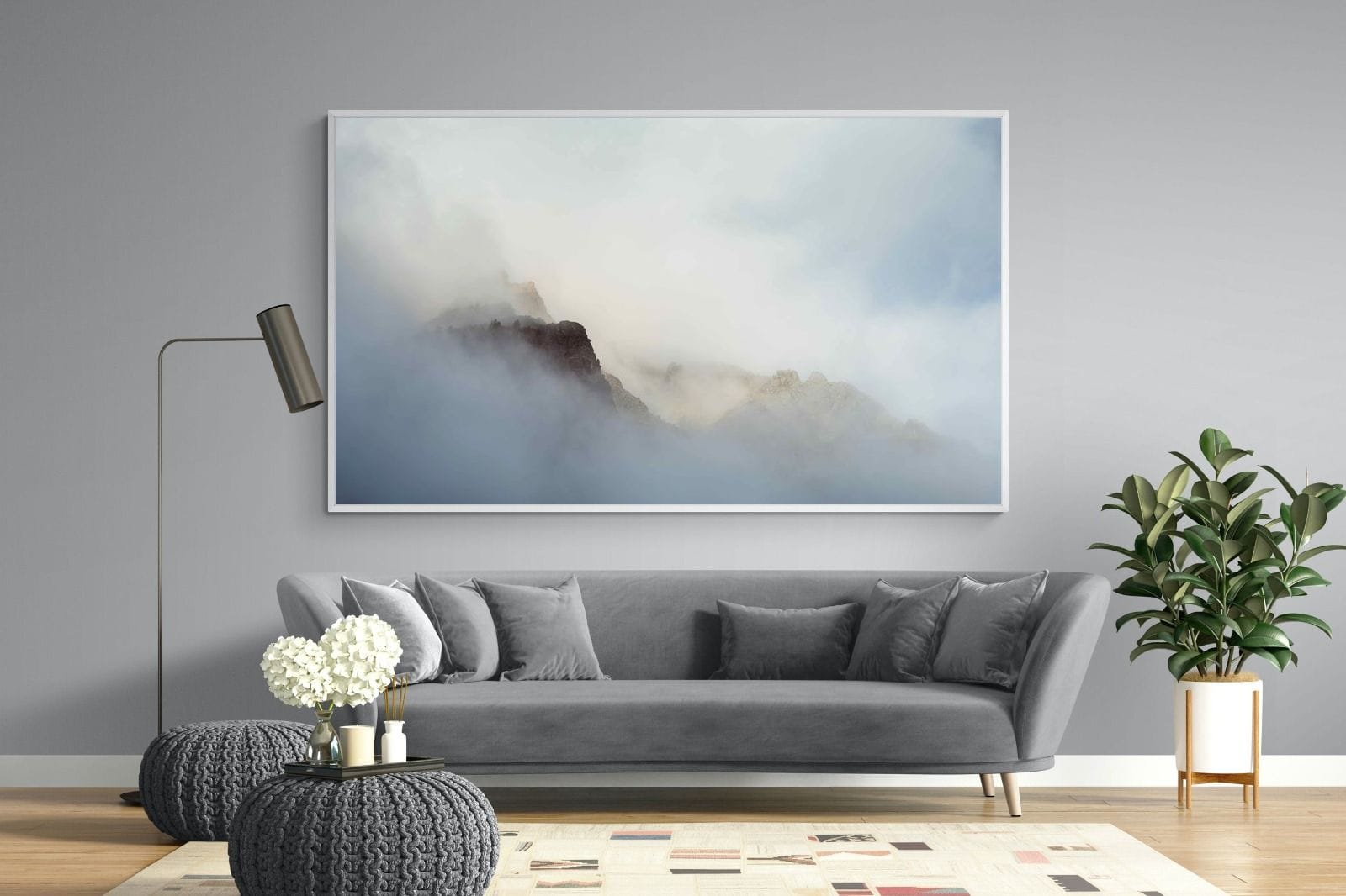 The Buttress-Wall_Art-220 x 130cm-Mounted Canvas-White-Pixalot