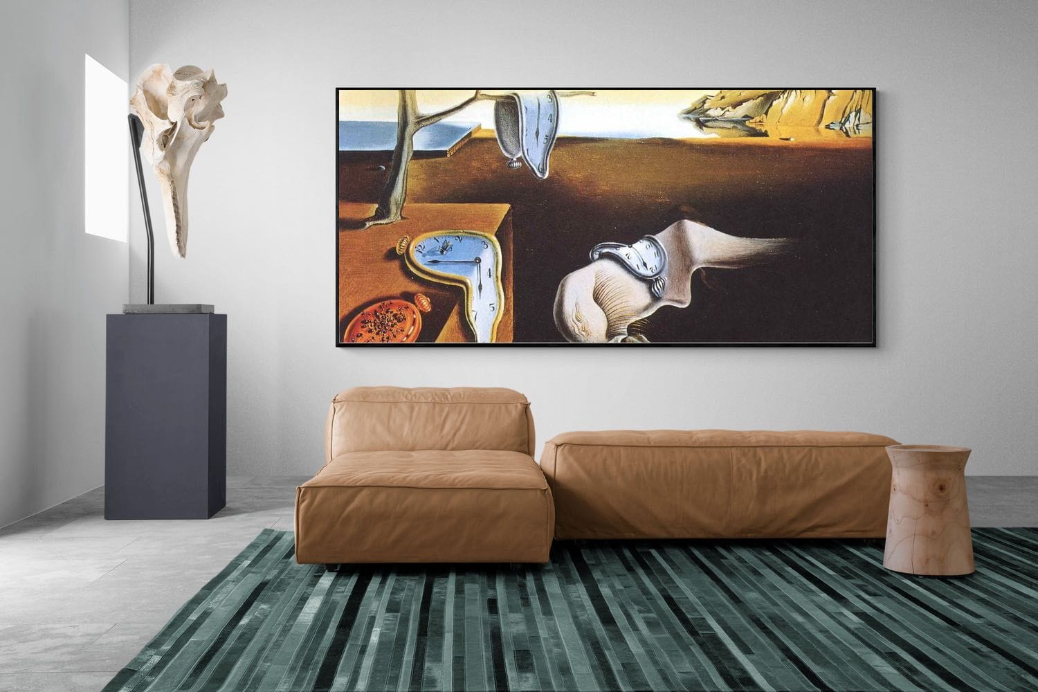 Salvador Dali Wall Art Dalí Persistence of Time Framed Painting Canvas Art  For Bedroom Livingroom Decoration Ready to Hang