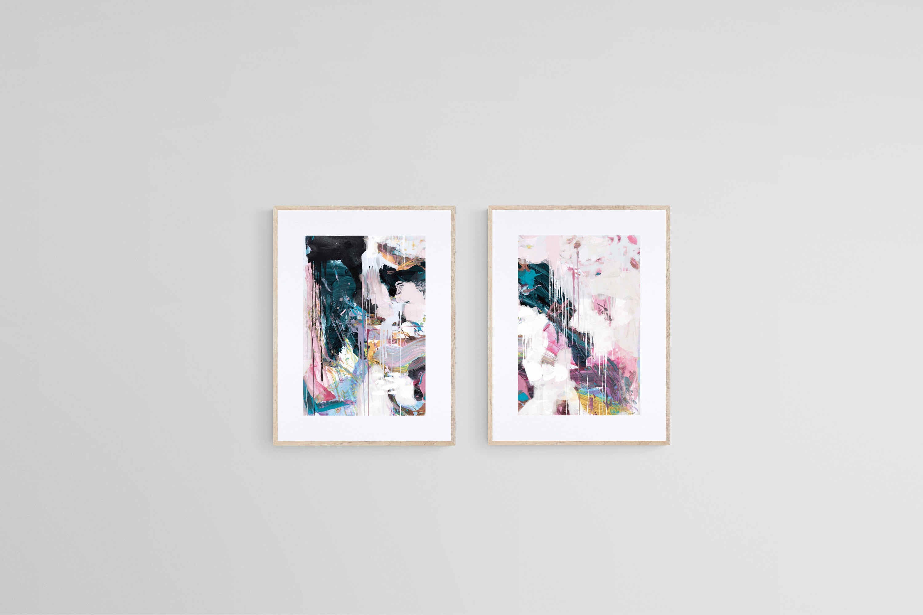 Time Set-Wall_Art-45 x 60cm (x2)-Framed Print-Wood-Pixalot
