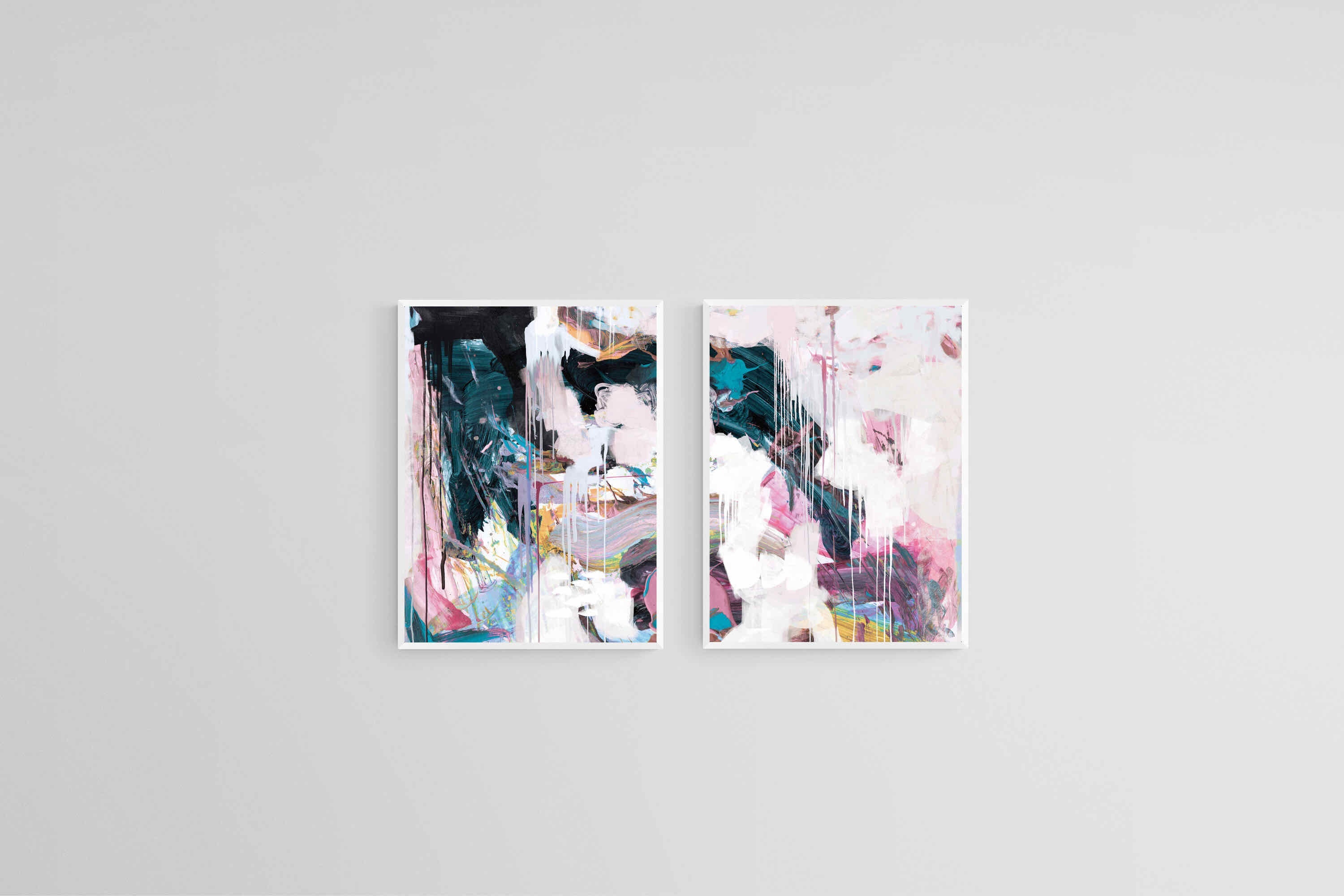 Time Set-Wall_Art-45 x 60cm (x2)-Mounted Canvas-White-Pixalot