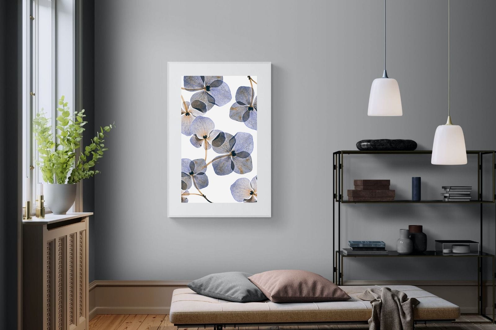 Translucent Botanical-Wall_Art-100 x 150cm-Framed Print-White-Pixalot