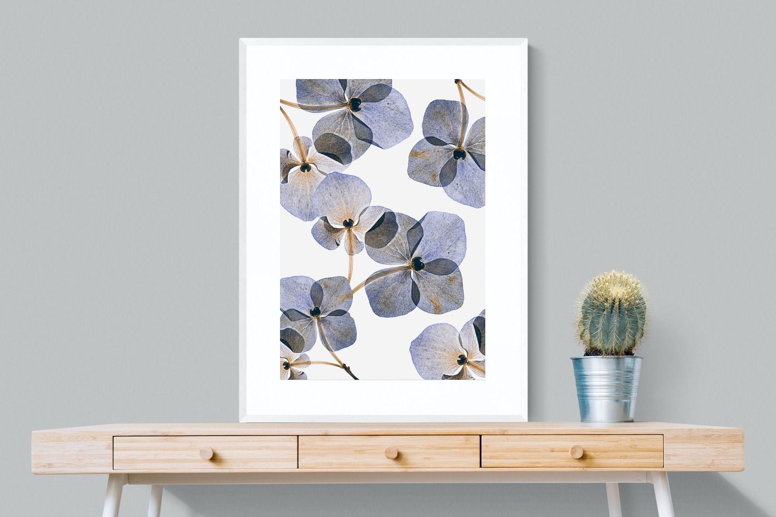 Translucent Botanical-Wall_Art-75 x 100cm-Framed Print-White-Pixalot