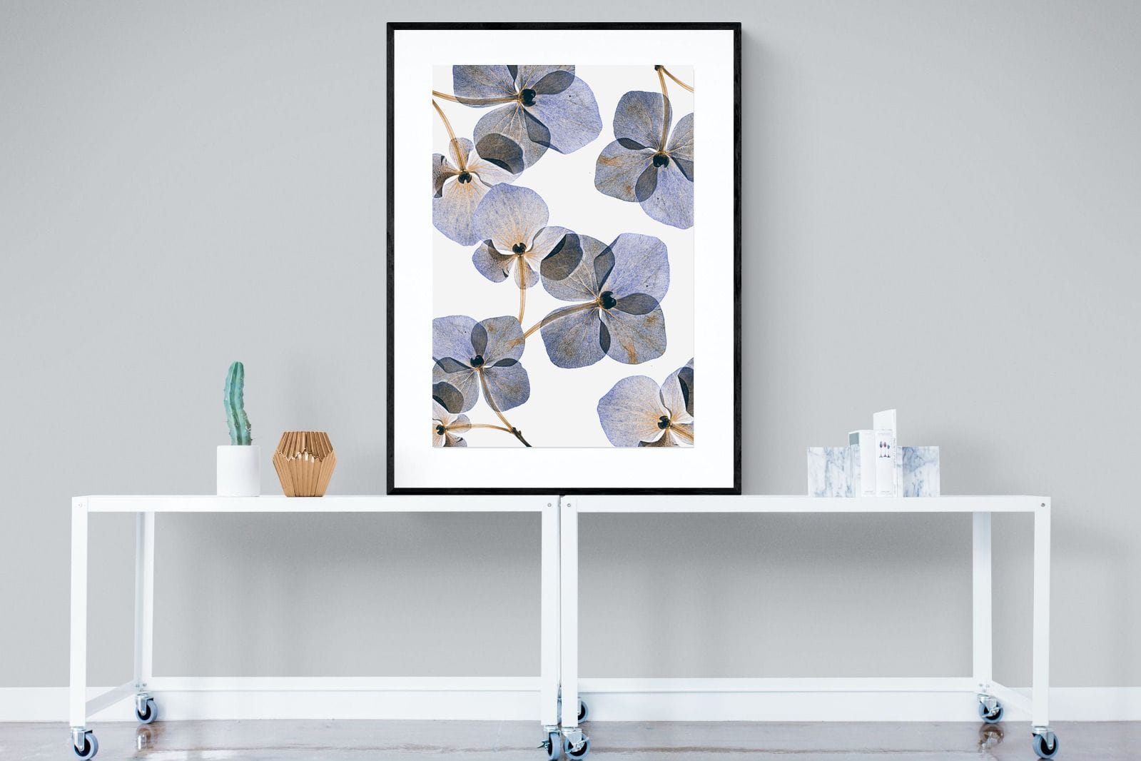 Translucent Botanical-Wall_Art-90 x 120cm-Framed Print-Black-Pixalot