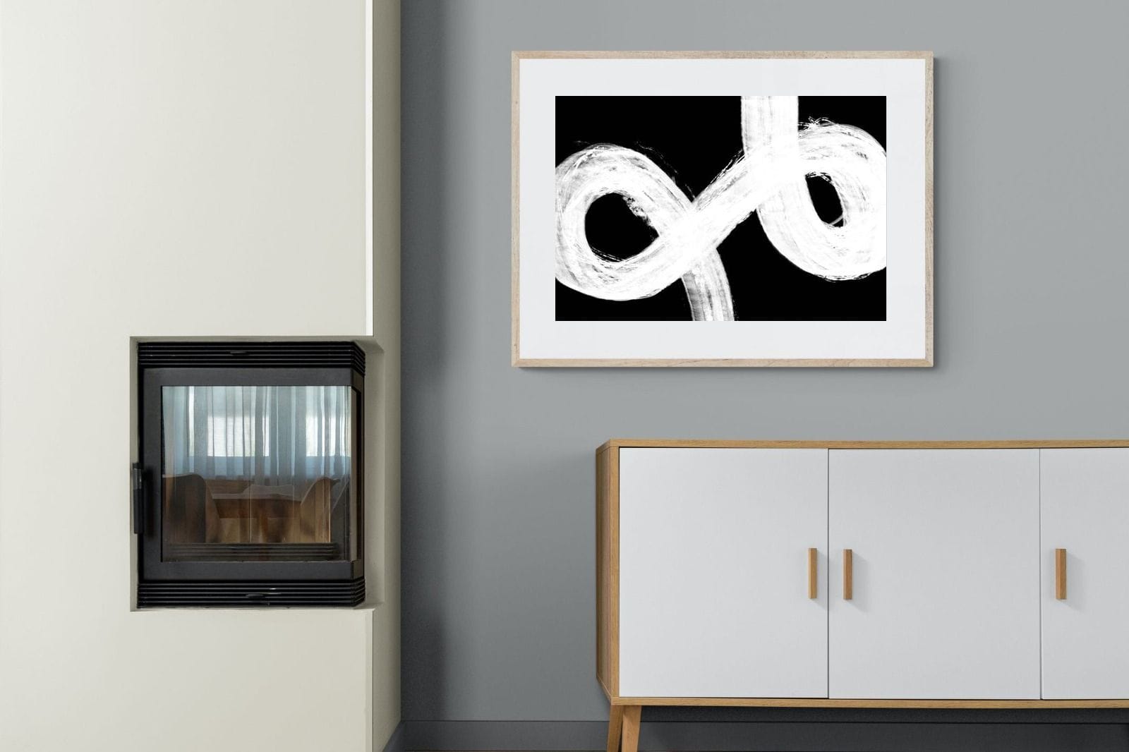 Trouble-Wall_Art-100 x 75cm-Framed Print-Wood-Pixalot