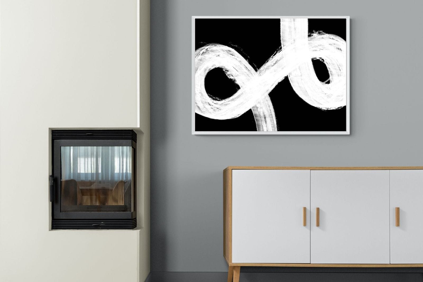 Trouble-Wall_Art-100 x 75cm-Mounted Canvas-White-Pixalot