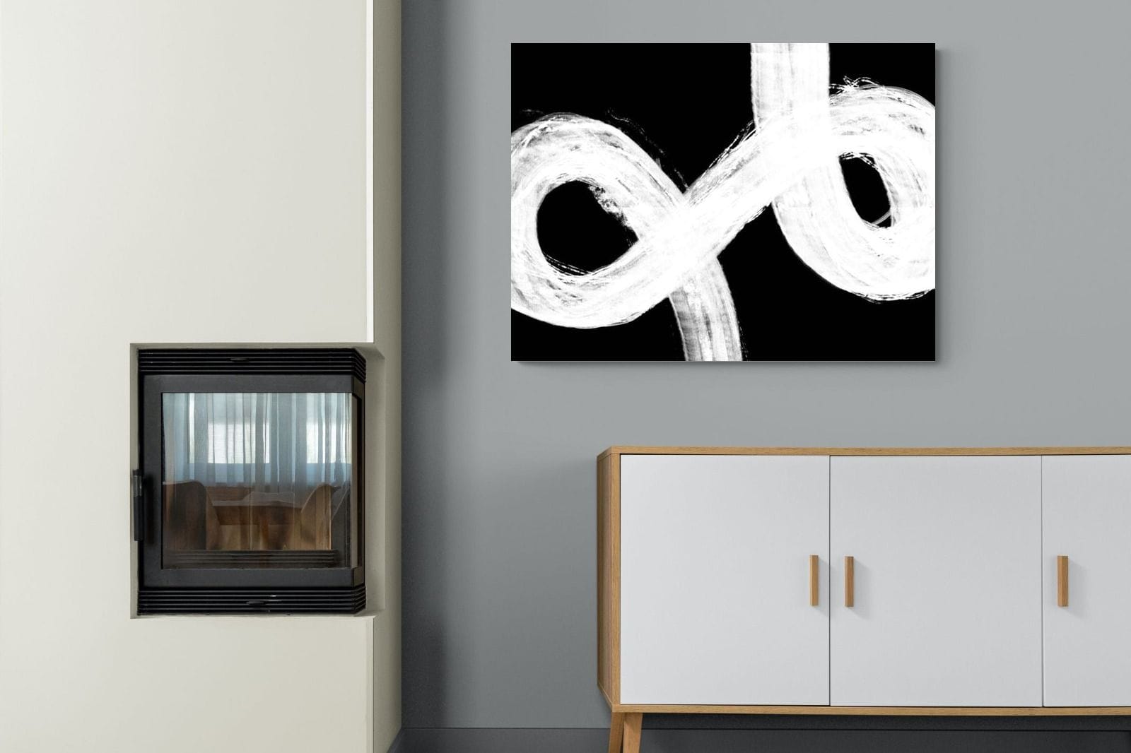 Trouble-Wall_Art-100 x 75cm-Mounted Canvas-No Frame-Pixalot
