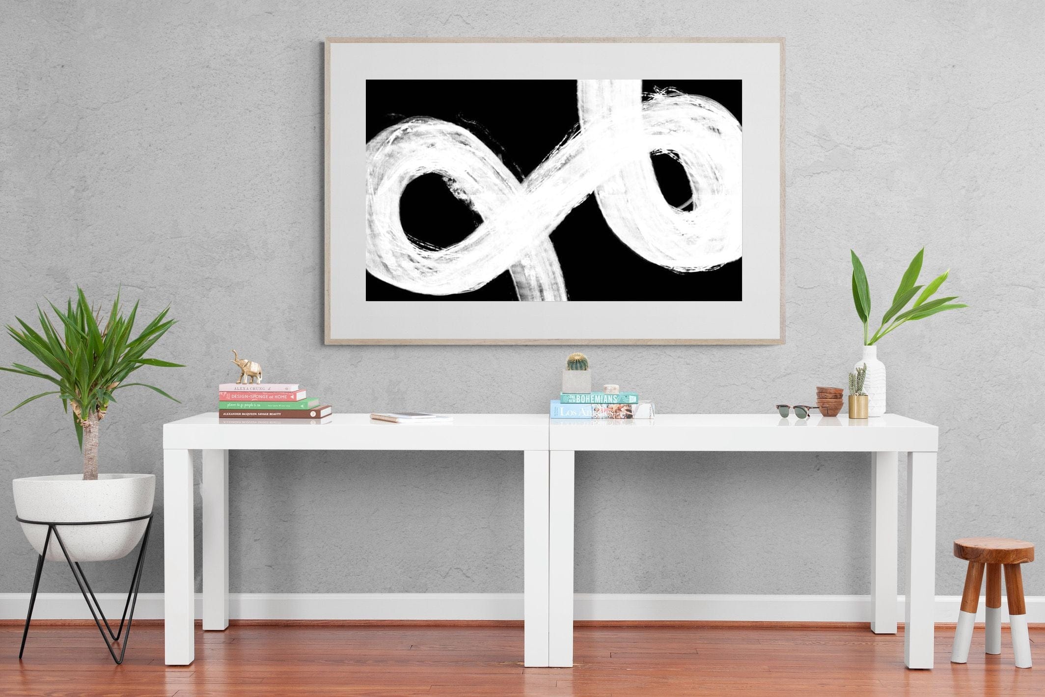 Trouble-Wall_Art-150 x 100cm-Framed Print-Wood-Pixalot