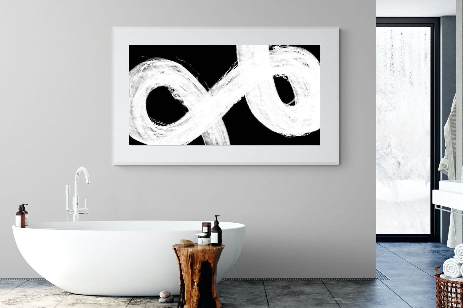 Trouble-Wall_Art-180 x 110cm-Framed Print-White-Pixalot