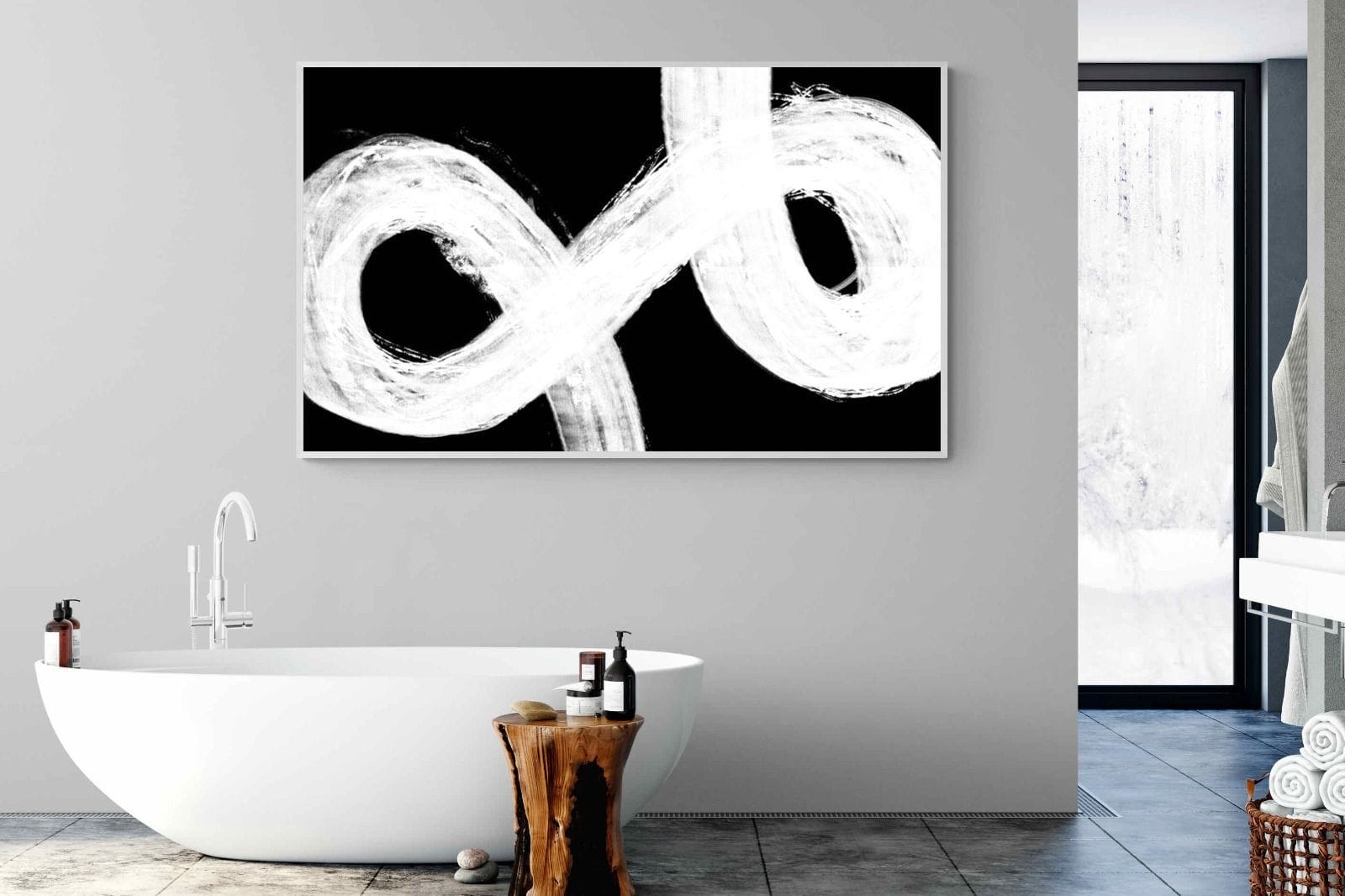 Trouble-Wall_Art-180 x 110cm-Mounted Canvas-White-Pixalot