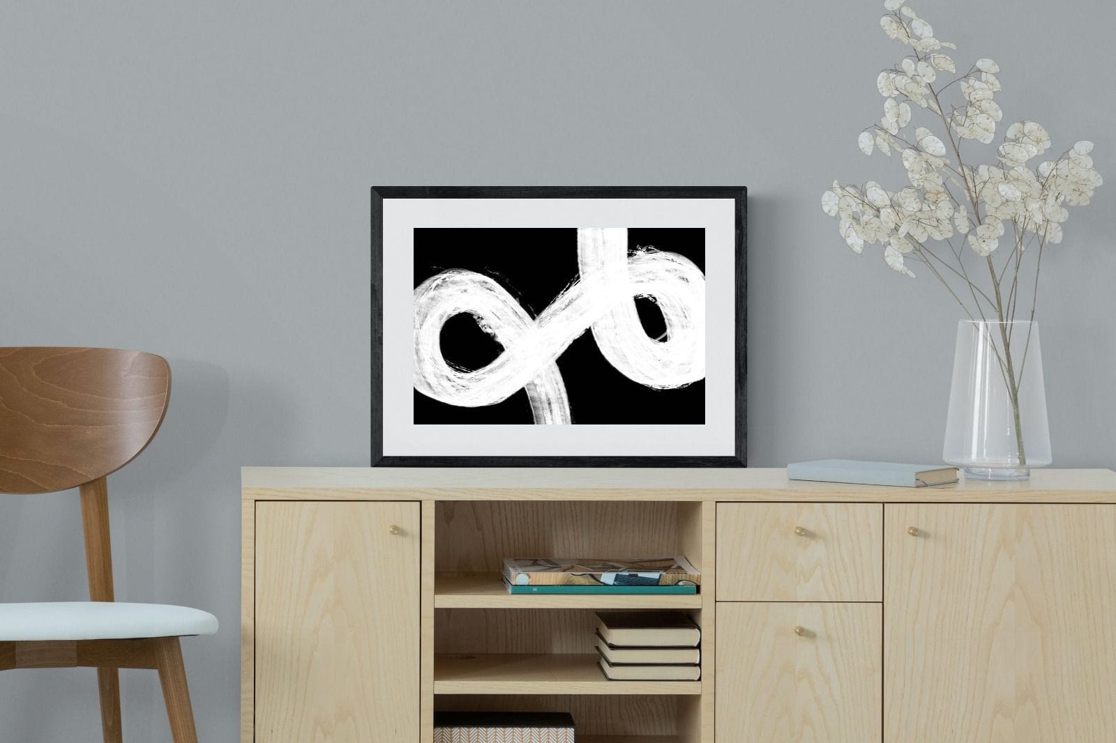 Trouble-Wall_Art-60 x 45cm-Framed Print-Black-Pixalot