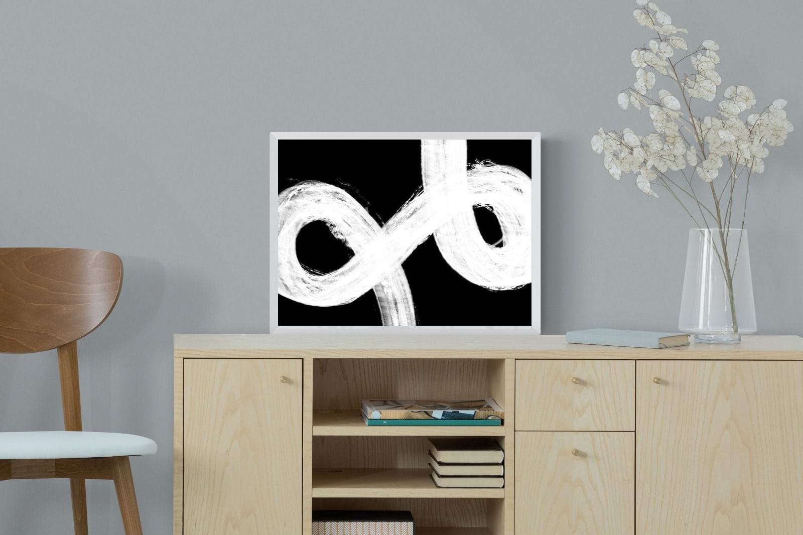 Trouble-Wall_Art-60 x 45cm-Mounted Canvas-White-Pixalot