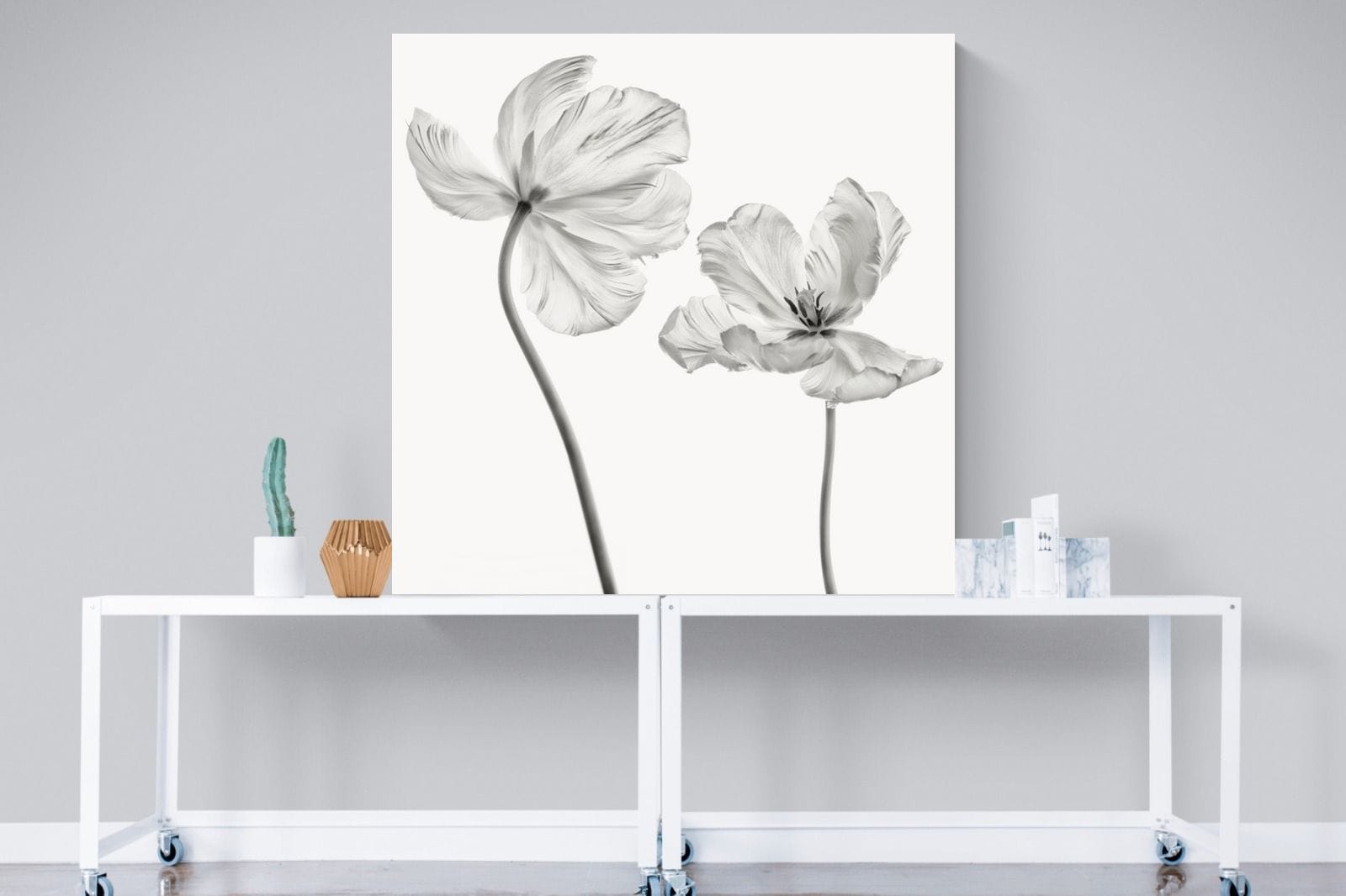 Tulip-Wall_Art-120 x 120cm-Mounted Canvas-No Frame-Pixalot