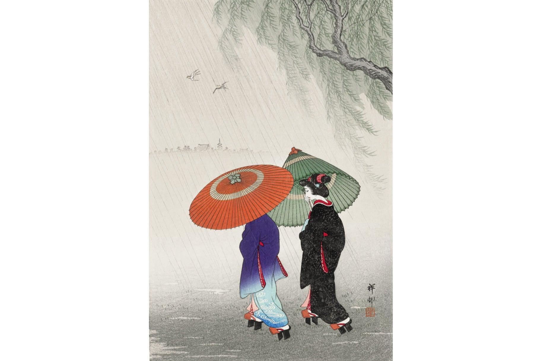 Two Women in the Rain-Wall_Art-Pixalot