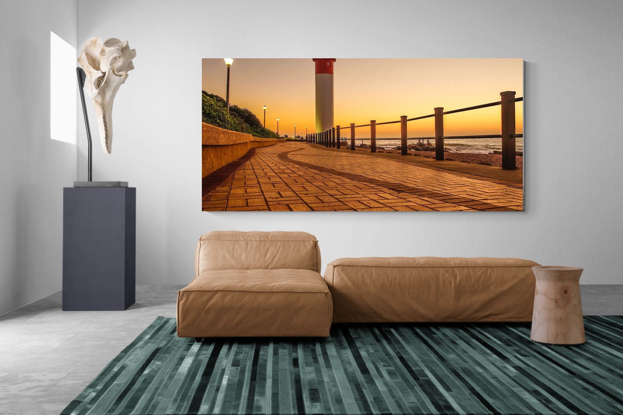 Umhlanga Promenade-Wall_Art-275 x 130cm-Mounted Canvas-No Frame-Pixalot