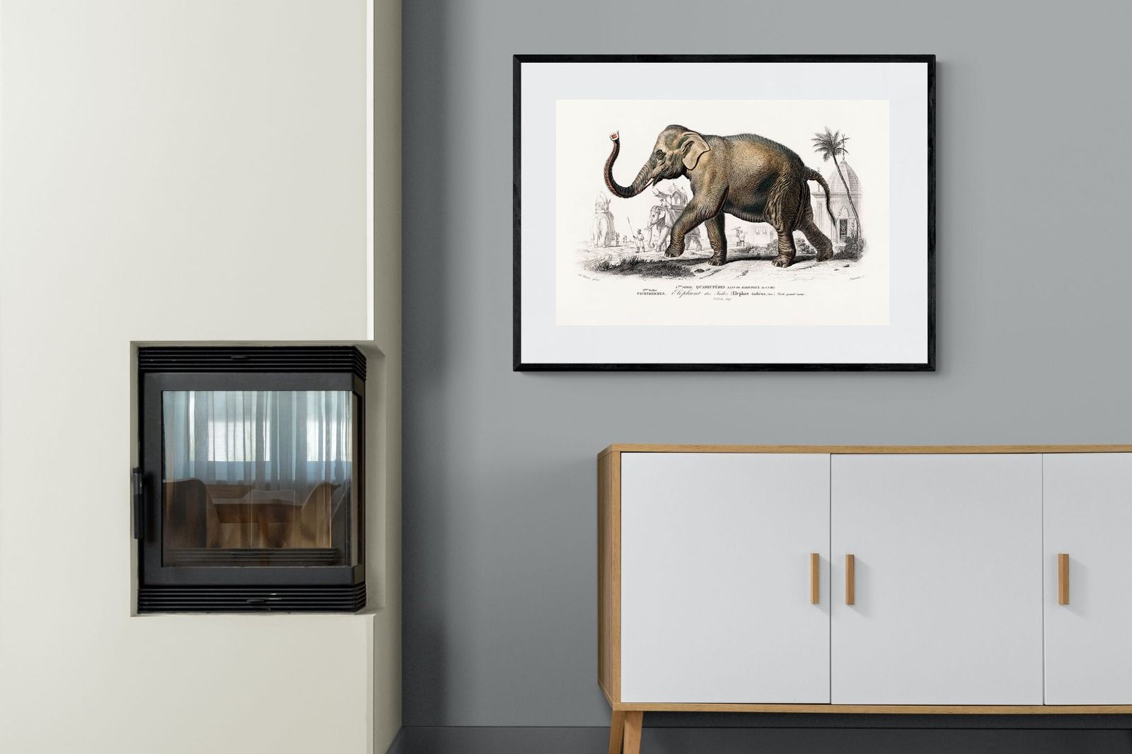 Pixalot Vintage Elephant Illustration