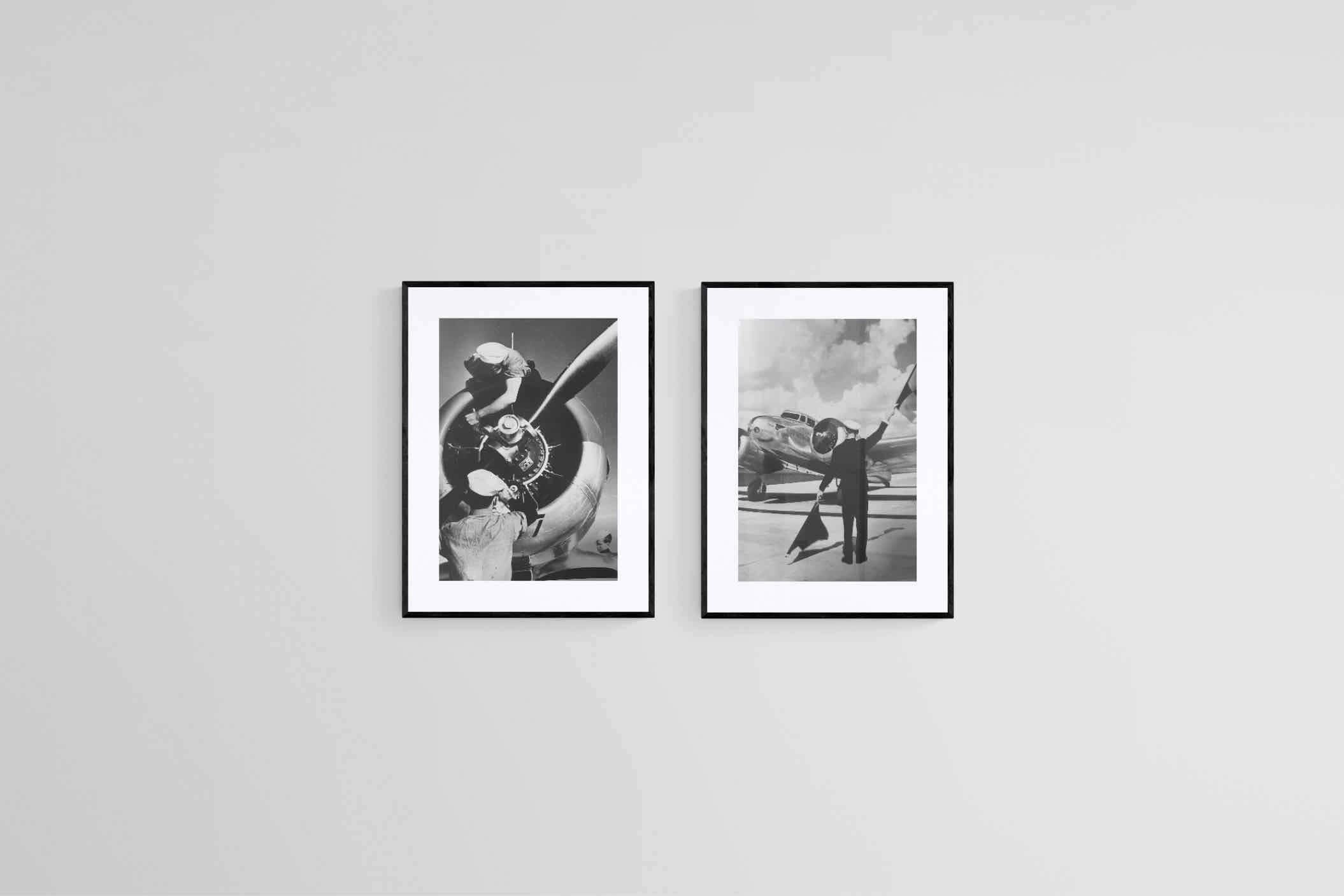 Wartime-Wall_Art-45 x 60cm (x2)-Framed Print-Black-Pixalot