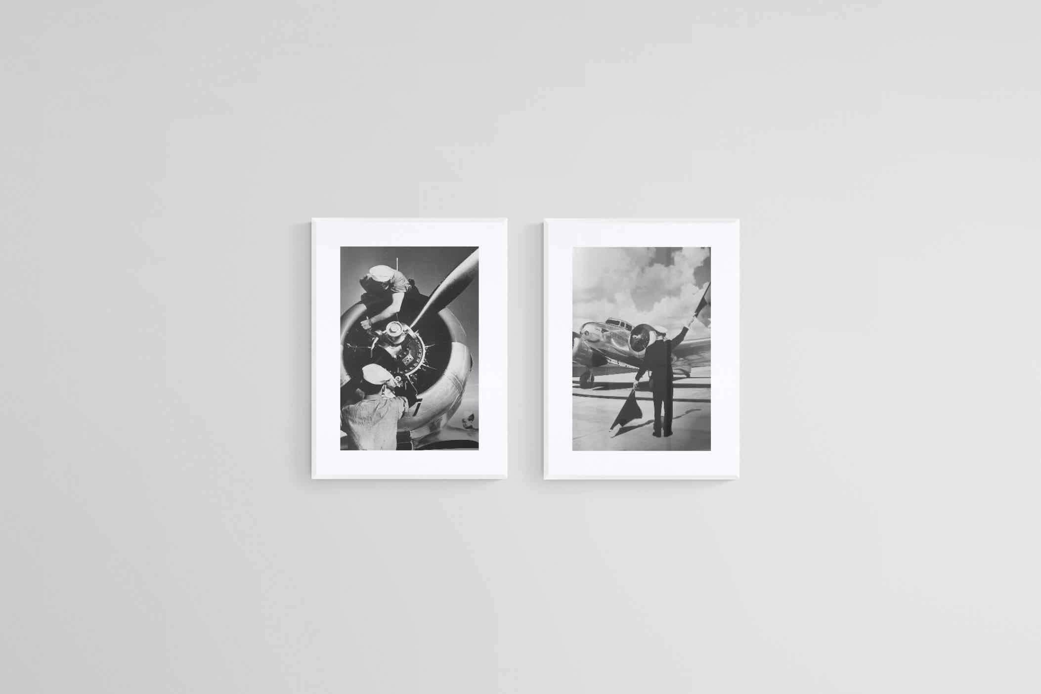 Wartime-Wall_Art-45 x 60cm (x2)-Framed Print-White-Pixalot