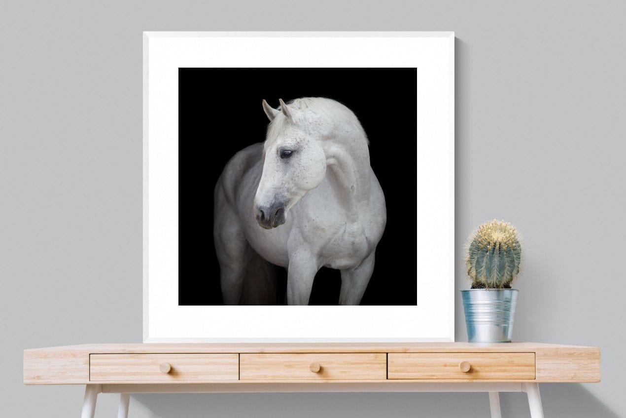 White Light-Wall_Art-100 x 100cm-Framed Print-White-Pixalot