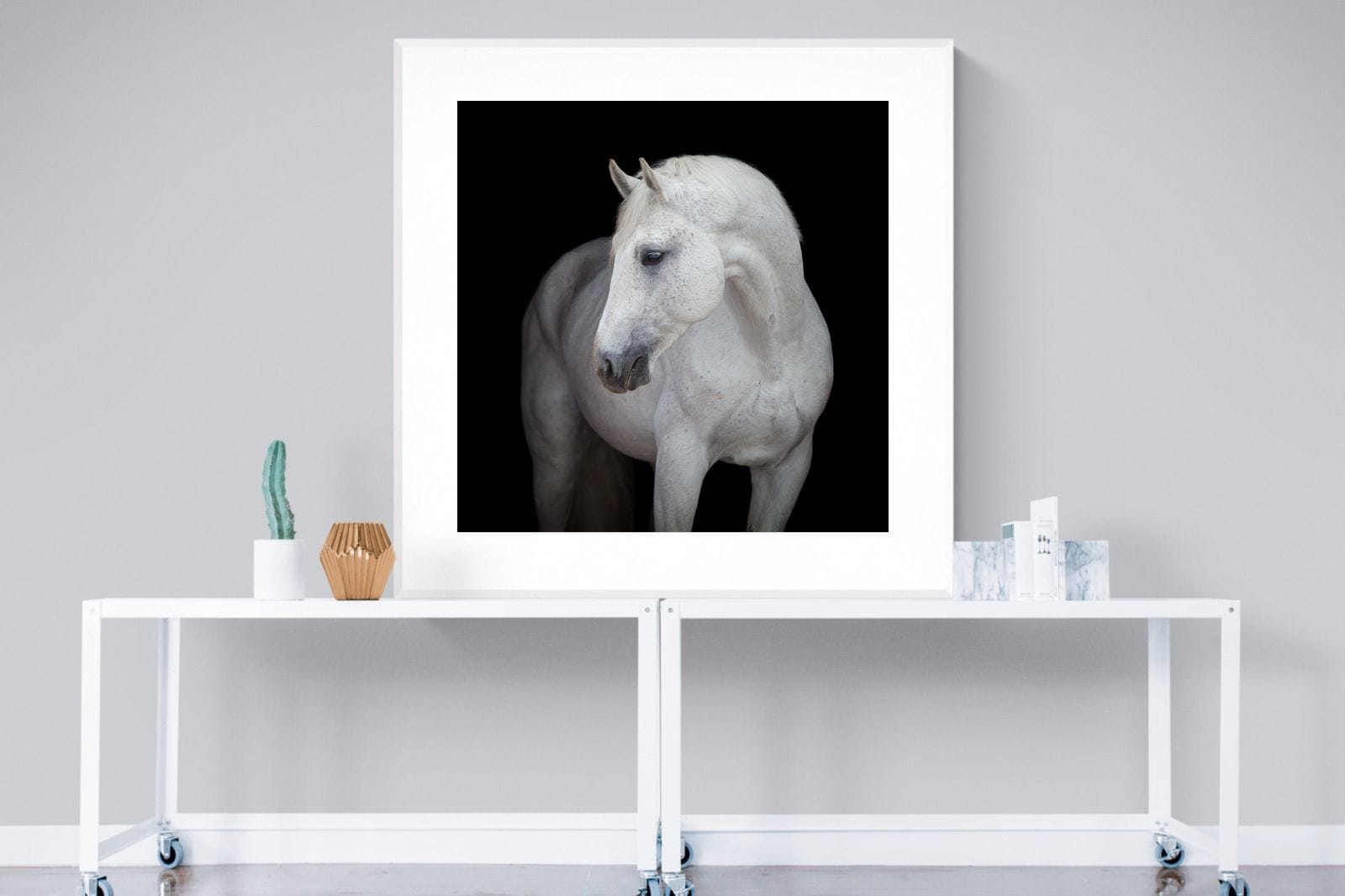White Light-Wall_Art-120 x 120cm-Framed Print-White-Pixalot