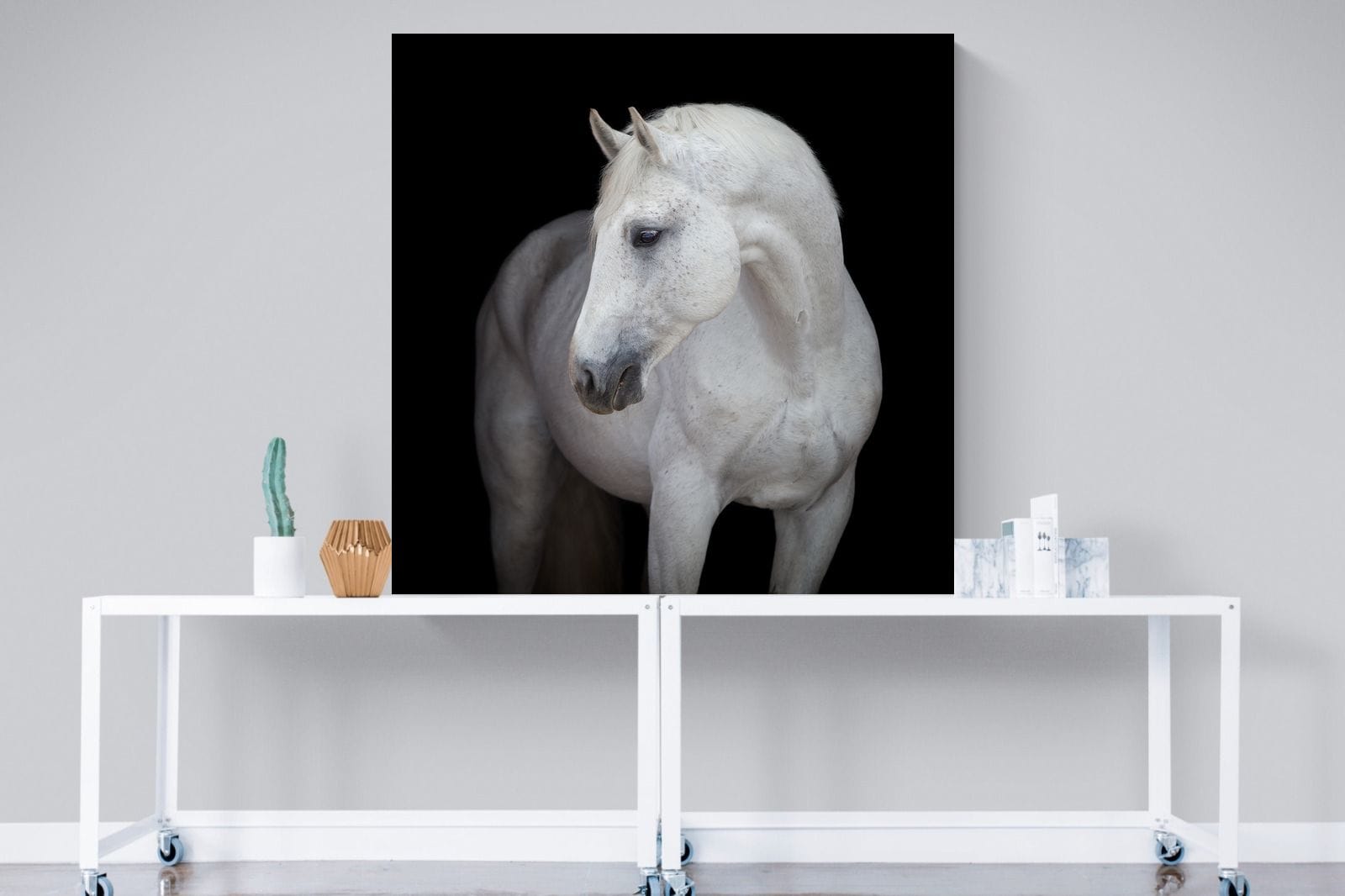 White Light-Wall_Art-120 x 120cm-Mounted Canvas-No Frame-Pixalot