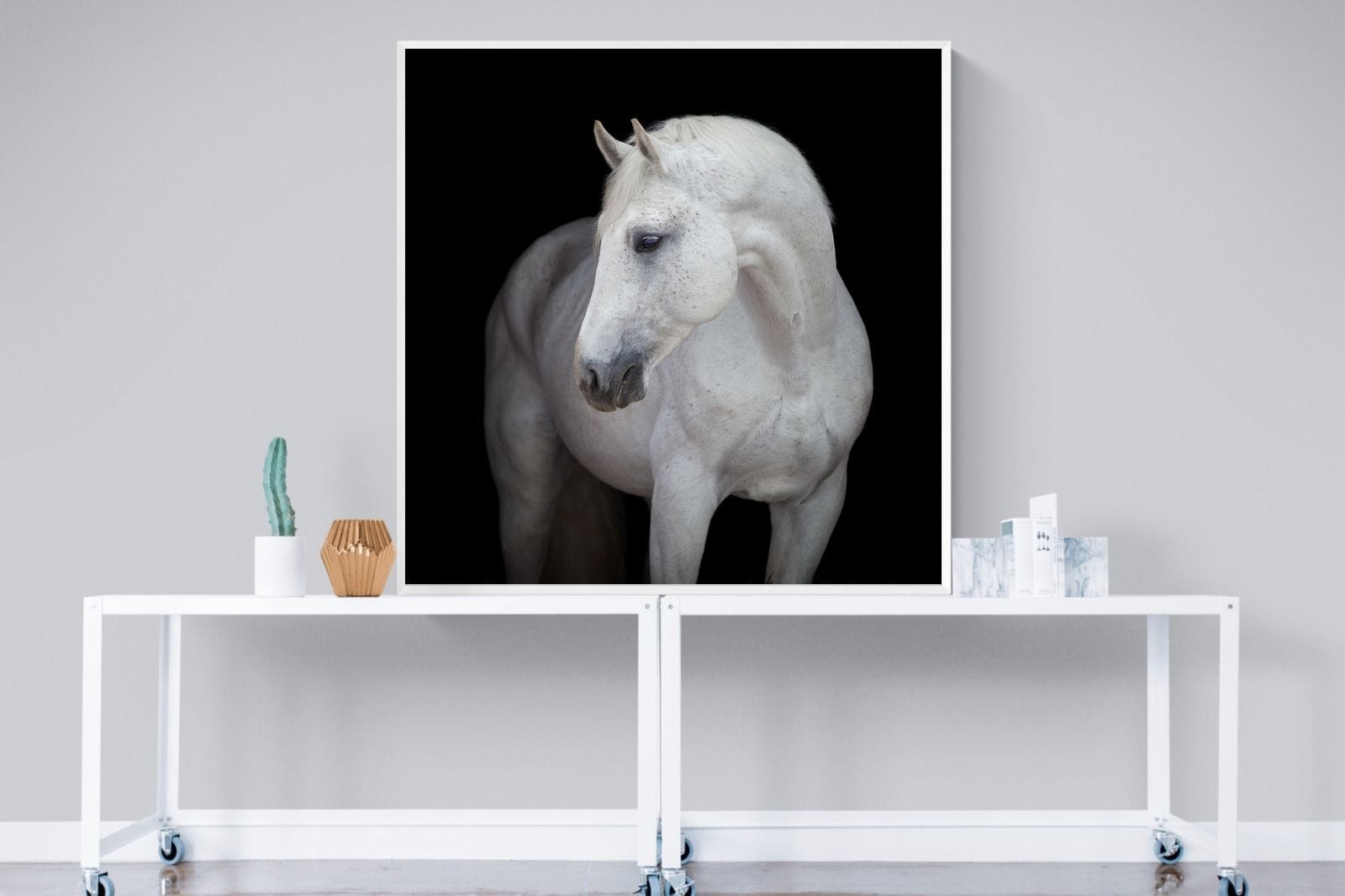 White Light-Wall_Art-120 x 120cm-Mounted Canvas-White-Pixalot