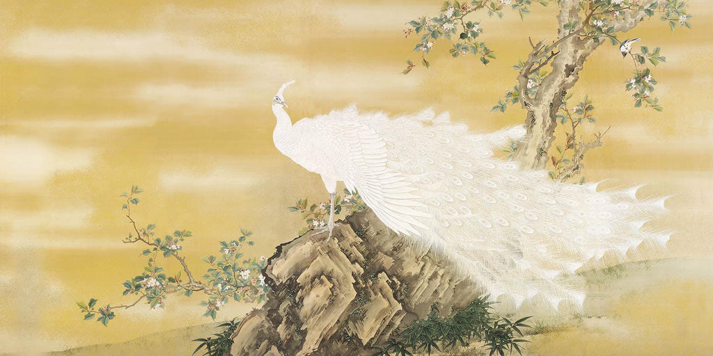 White Peafowl-Wall_Art-Pixalot
